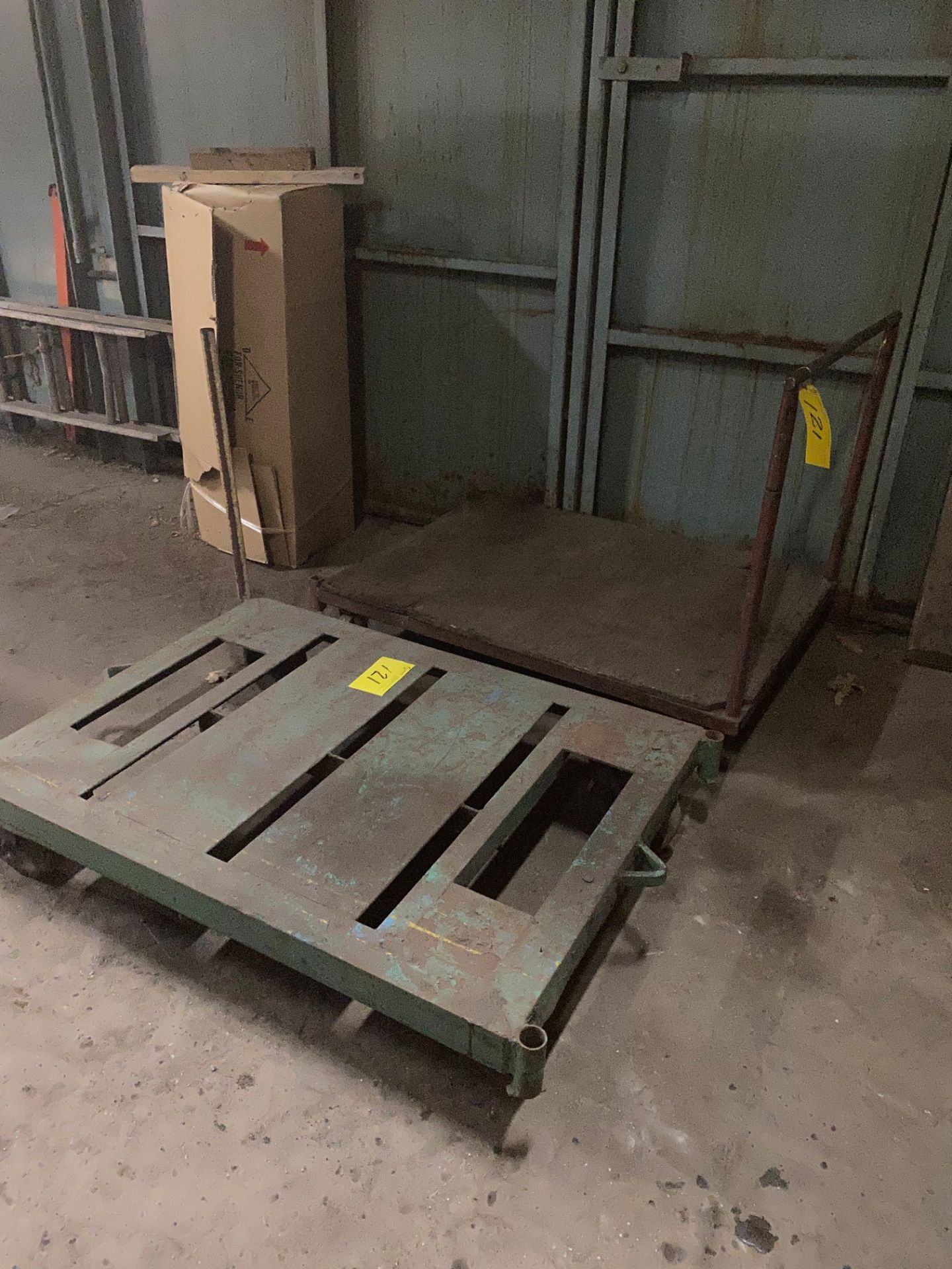 LOT (2) WAREHOUSE FLAT CARTS