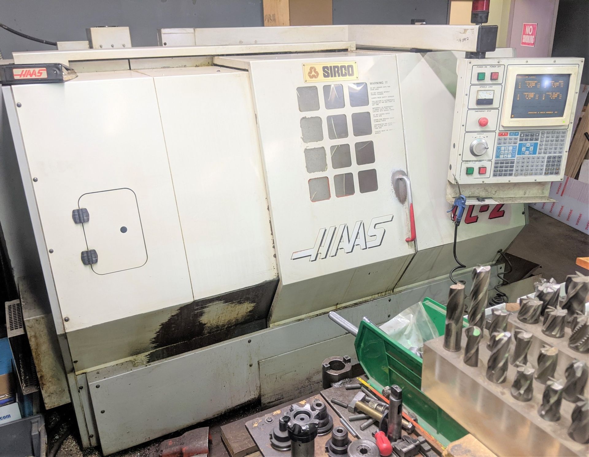 HAAS HL-2 CNC LATHE, CNC CONTROL, 8” 3-JAW CHUCK, TAILSTOCK, TOOL PRESETTER, 10-STATION TURRET, S/ - Image 2 of 12