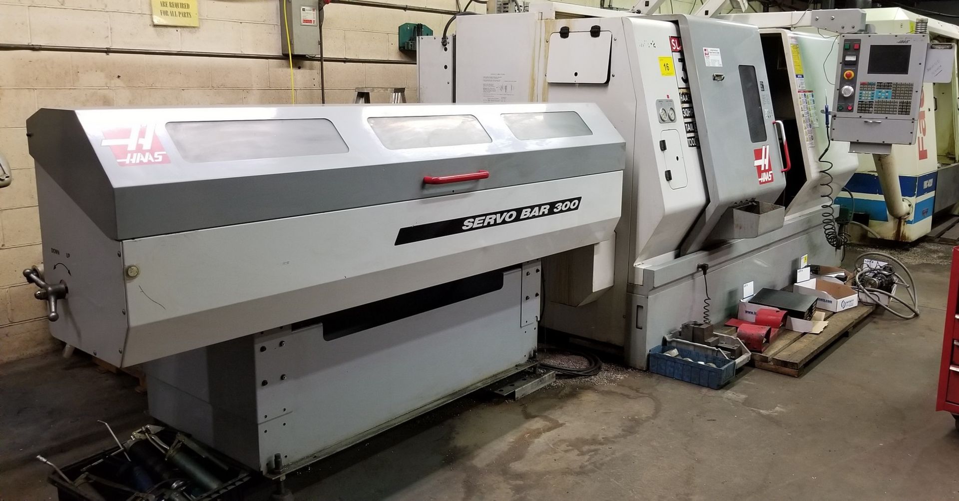 2005 HAAS SL-30T CNC LATHE, CNC CONTROL, 10” 3-JAW CHUCK, TAILSTOCK, TOOL PRESETTER, 12-STATION - Image 15 of 27