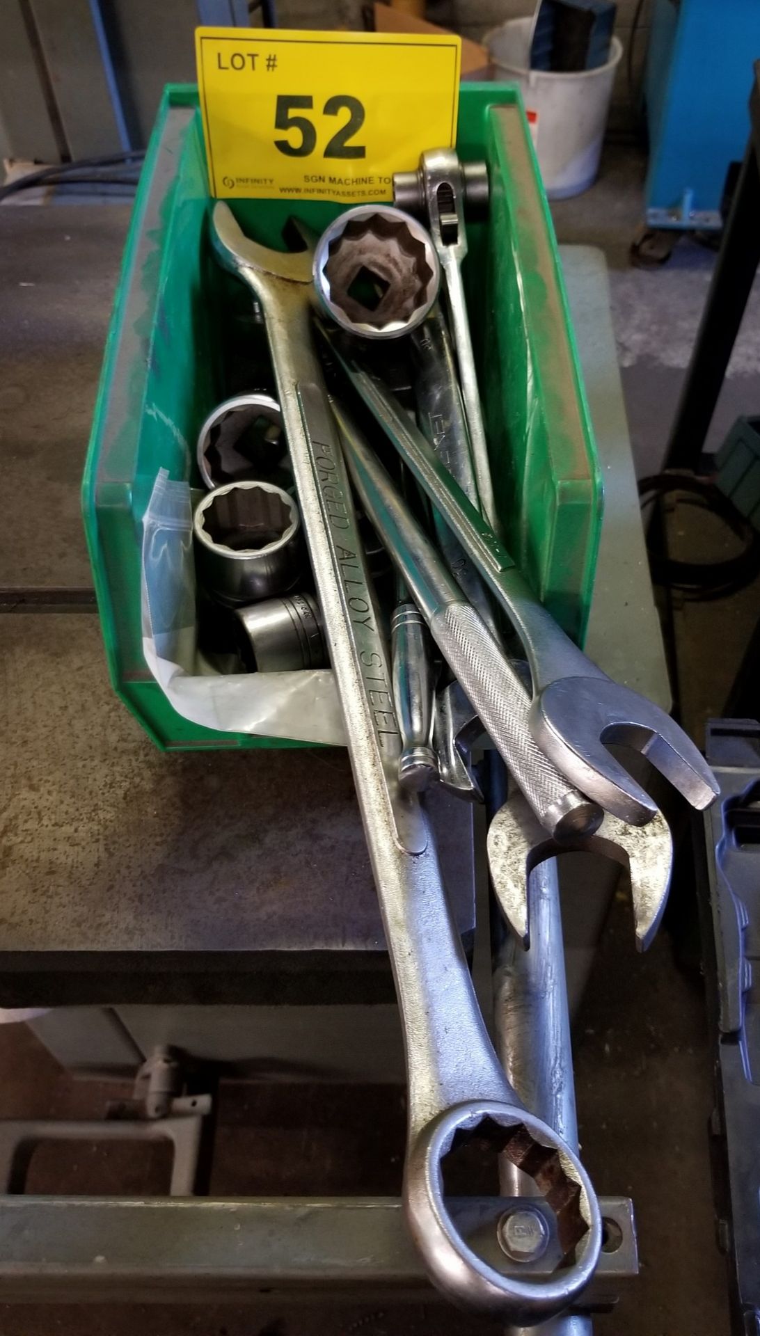 LOT - ASSORTED SOCKETS & OPEN END WRENCHES