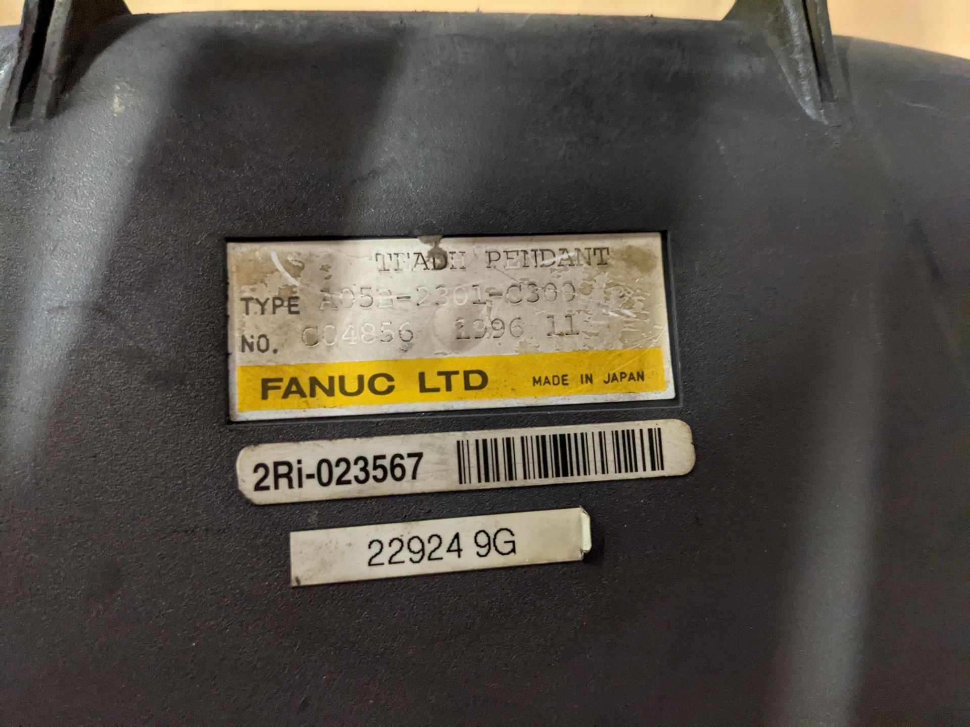 FANUC TEACH PENDANT, TYPE A05B-2301-C300, NO C04856199611 - Image 2 of 2