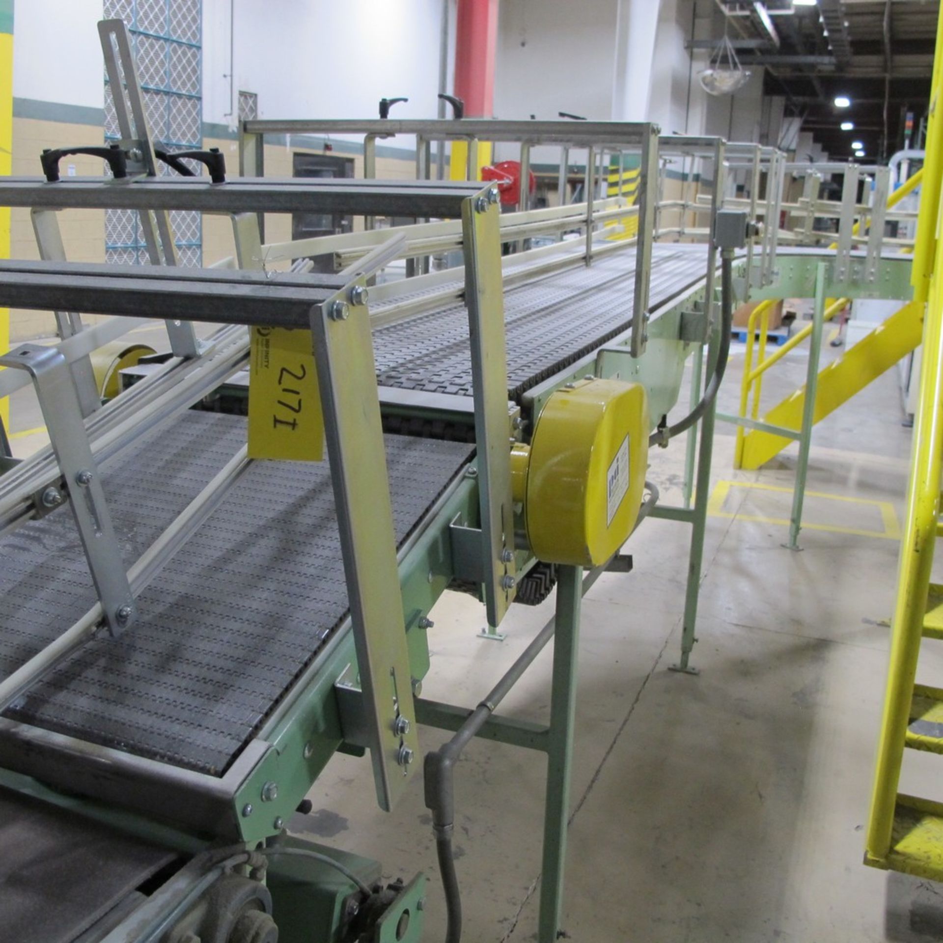 PACK AIR INC. APPROX. 20'L X 24"W POWERED BELT CONVEYOR, 2-LANES W/ CONTROLS (TOWEL T3) - Image 2 of 2