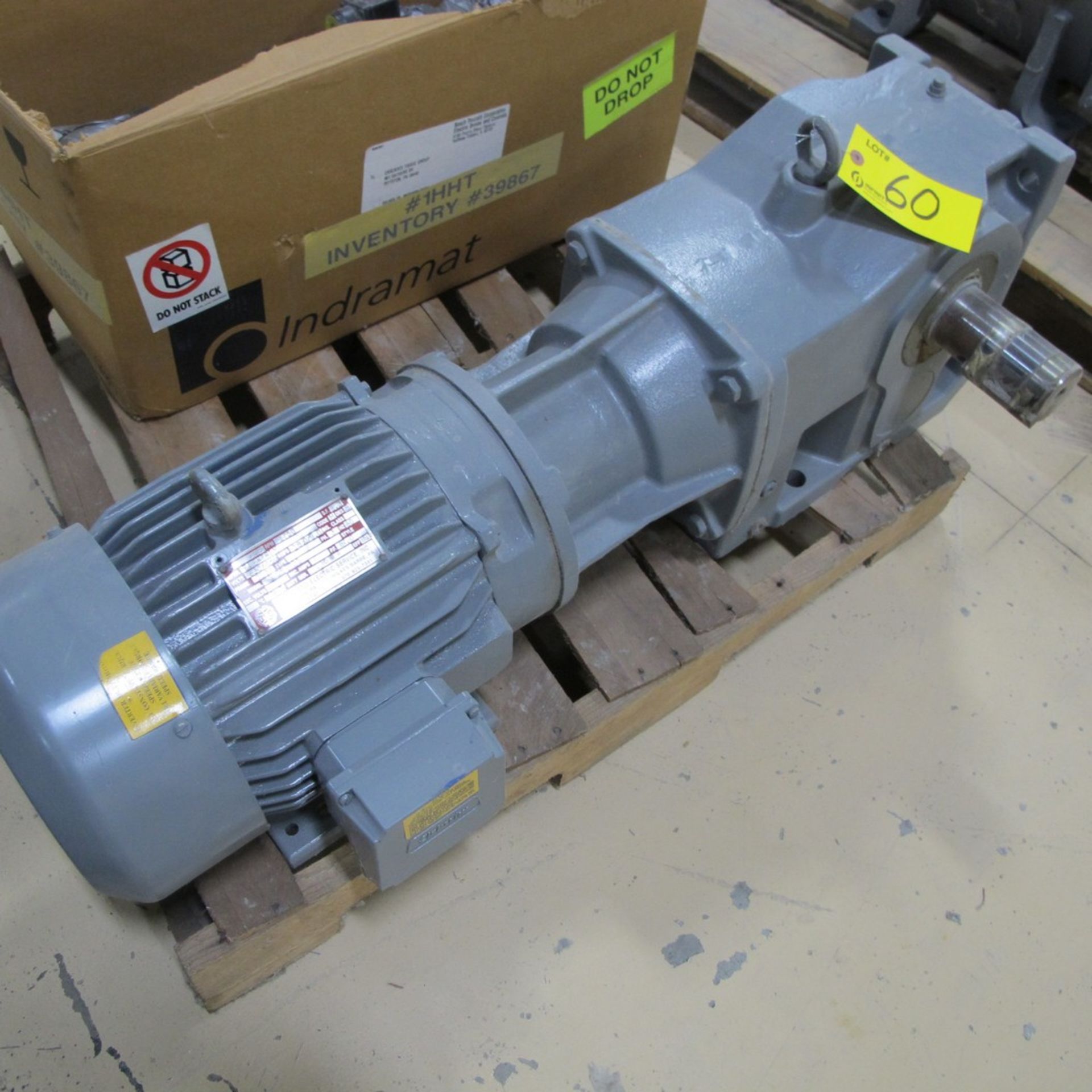 ELEKTRIM MOTOR 7.5HP, 230/460V, 1,750 RPM W/ NORD GEARBOX/REDUCER (NORTHWEST PLANT)