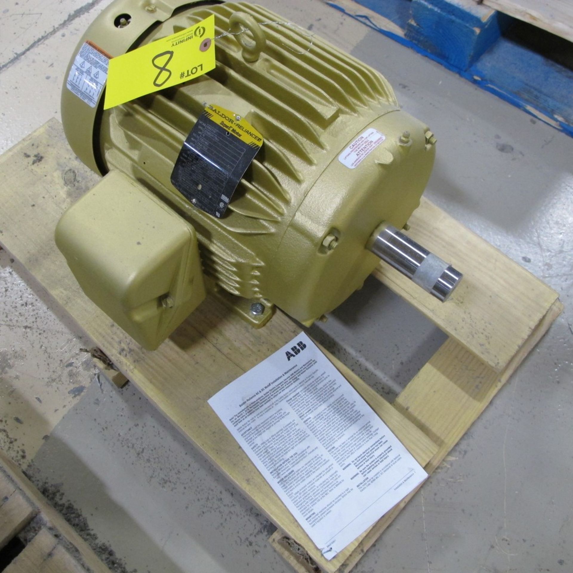 BALDOR RELIANCE SUPER E MOTOR, 10HP, 230/460V, 1,760 RPM, 215T FRAME (NORTHWEST PLANT)