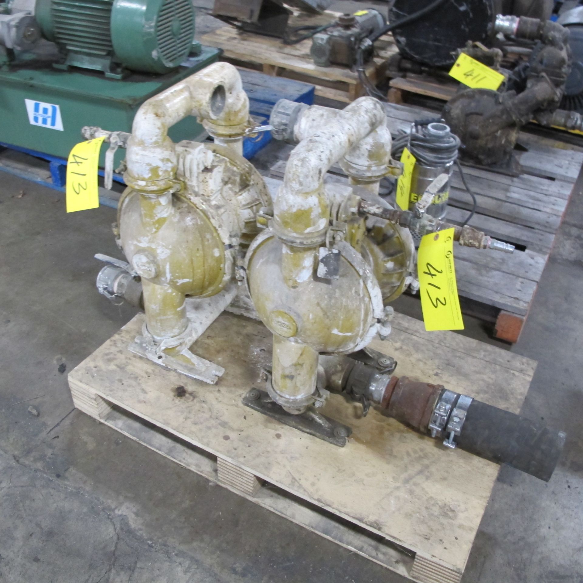 LOT OF (2) DOUBLE DIAPHRAGM PUMPS