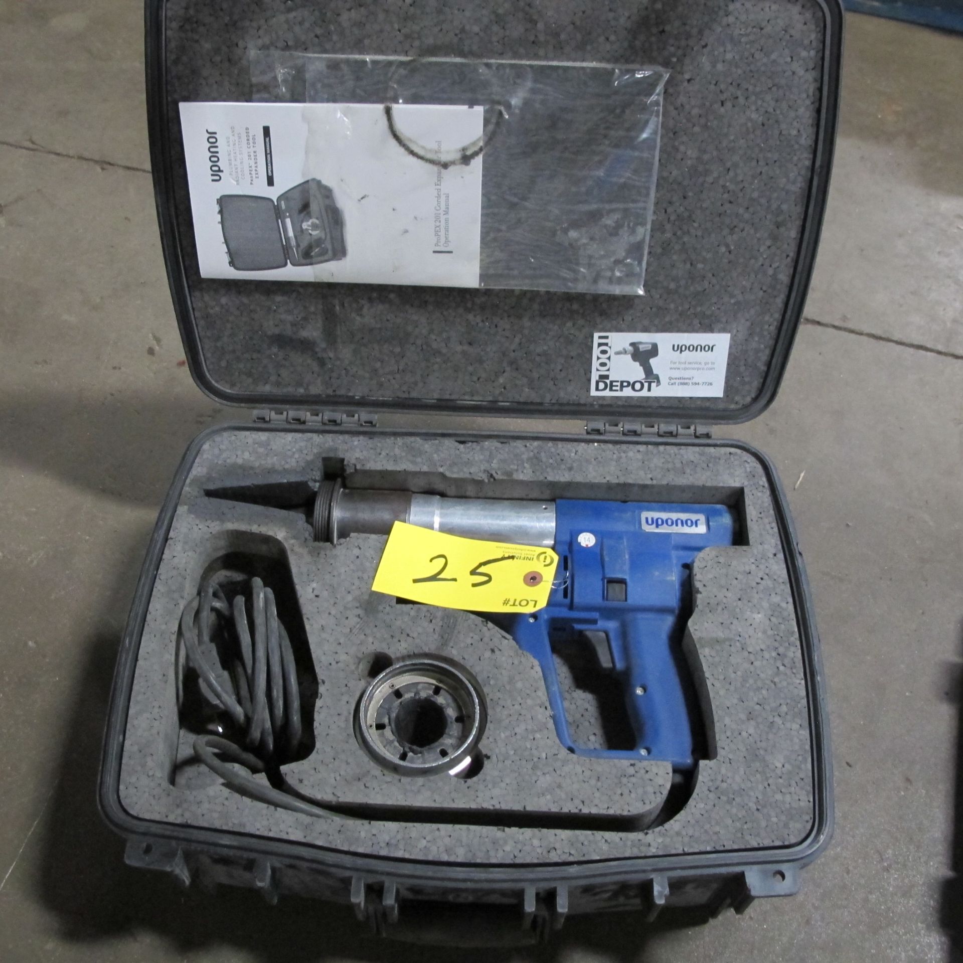 UPONOR PROPEX 201 CORDED EXPANDER TOOL W/ CASE/DIE