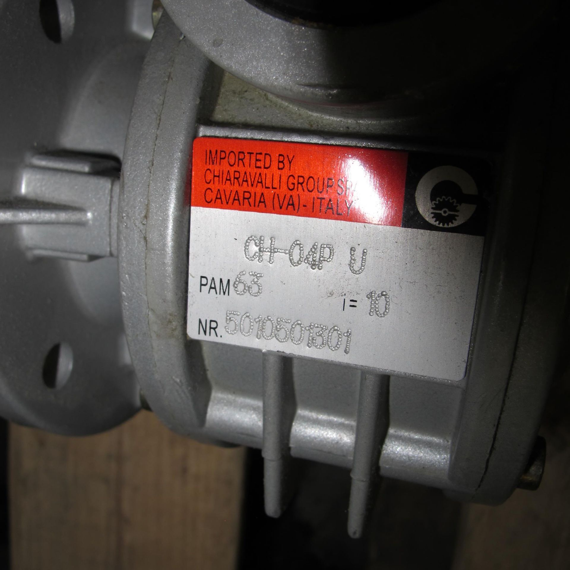LOT OF (4) GEARBOXES IN ROW, (2) CHIARAVALLI GROUP CH-04PU, RATIO 10:1, VF44F1, RATIO 10:1, (2) - Image 4 of 10