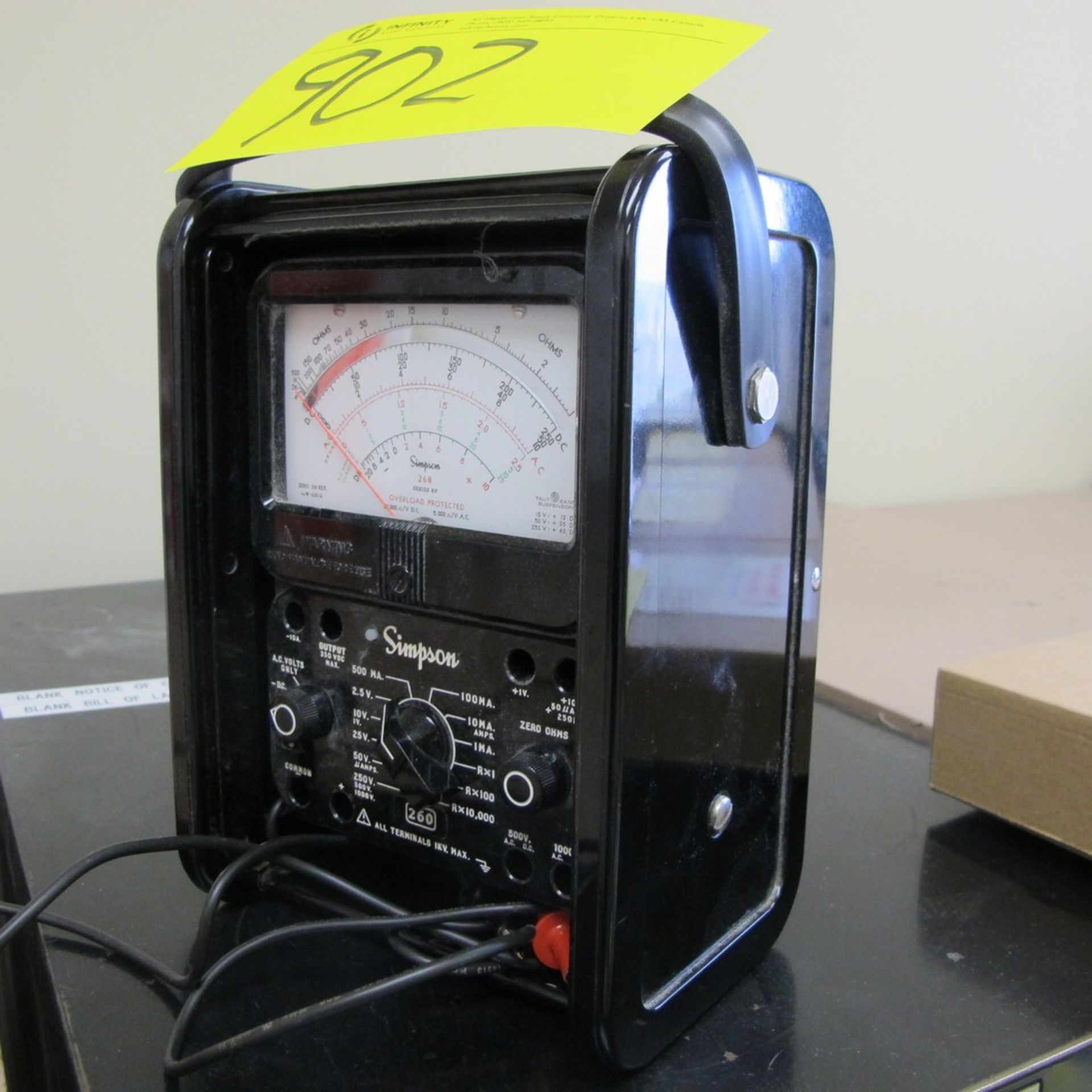 SIMPSON 260 SERIES ELECTRICAL METER (2ND FLOOR NORTH OFFICES) - Image 2 of 2