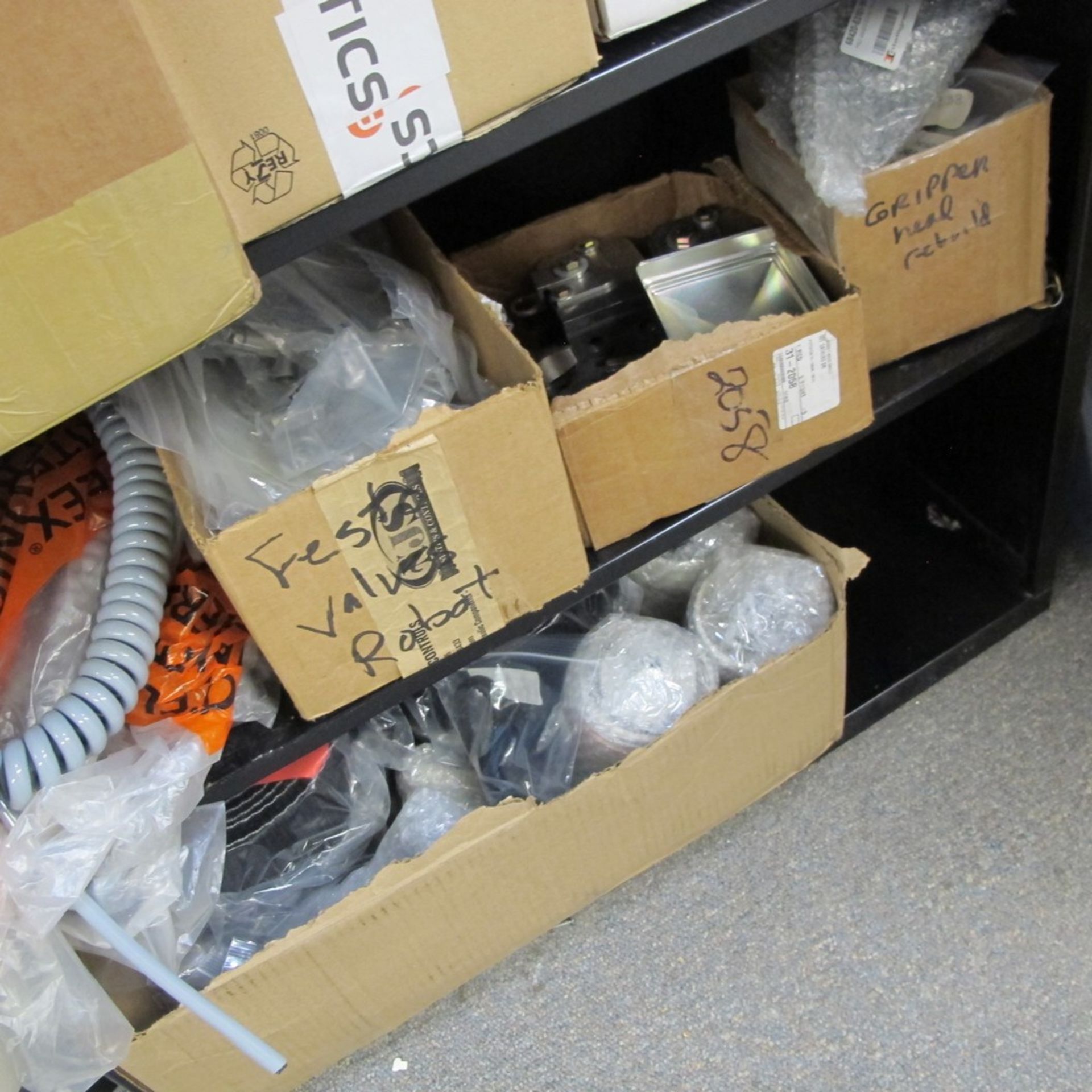 LOT OF (3) SHELVING UNITS/CABINETS W/ PARTS AS LABELLED AND SUPPLIES (2ND FLOOR NORTH OFFICES) - Image 5 of 5