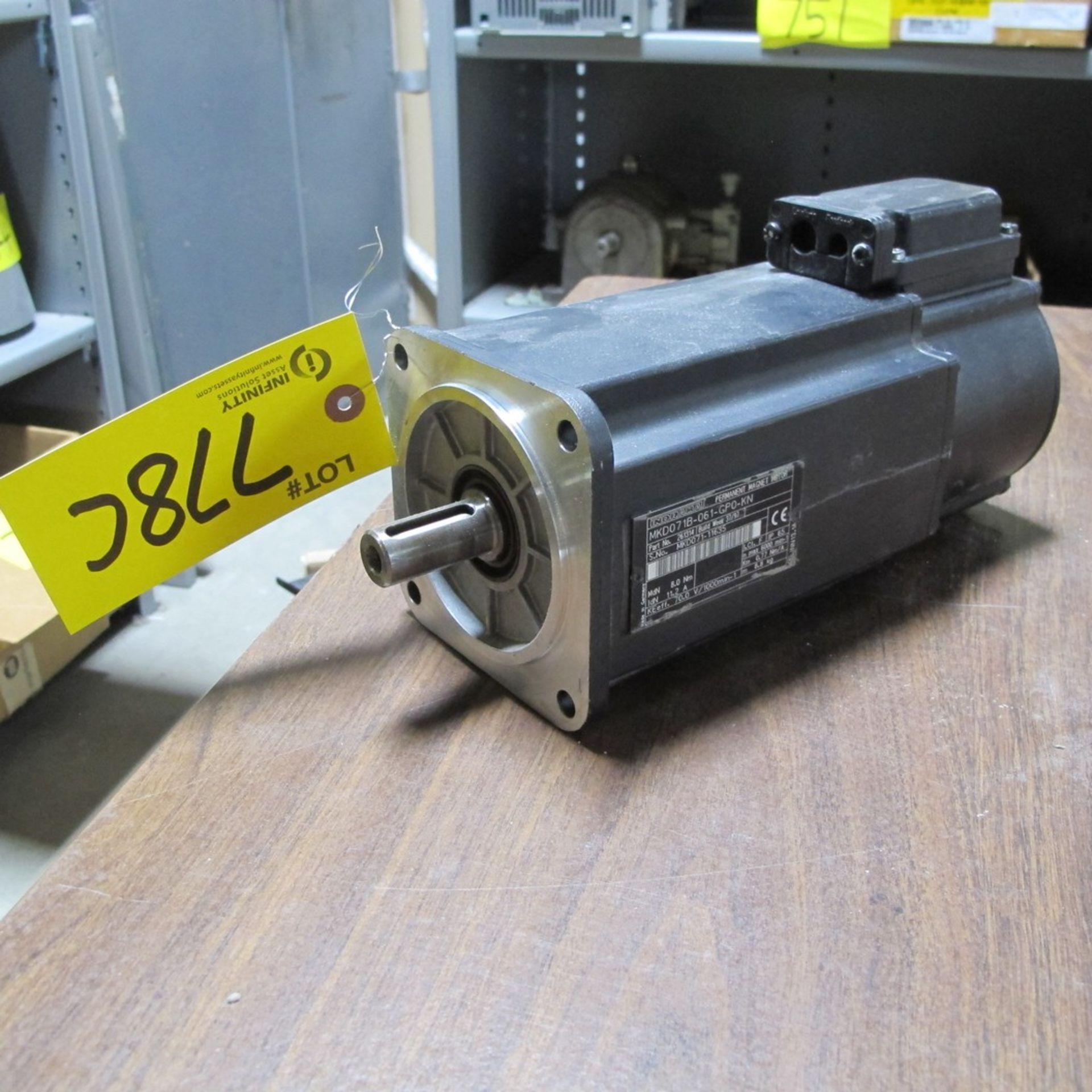 INDRAMAT PERMANENT MAGNET MOTOR, MKD071B-061-GPO-KN (NORTH CENTER PLANT, UPPER FLOOR)