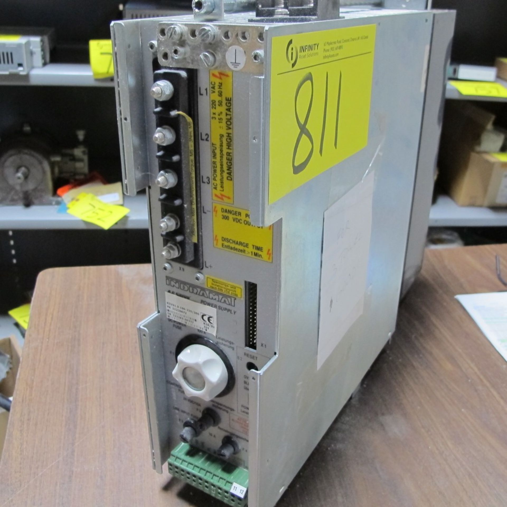 INDRAMAT AC SERVO POWER SUPPLY KDV01.3.100-220/300 (NORTH CENTER PLANT, UPPER FLOOR)