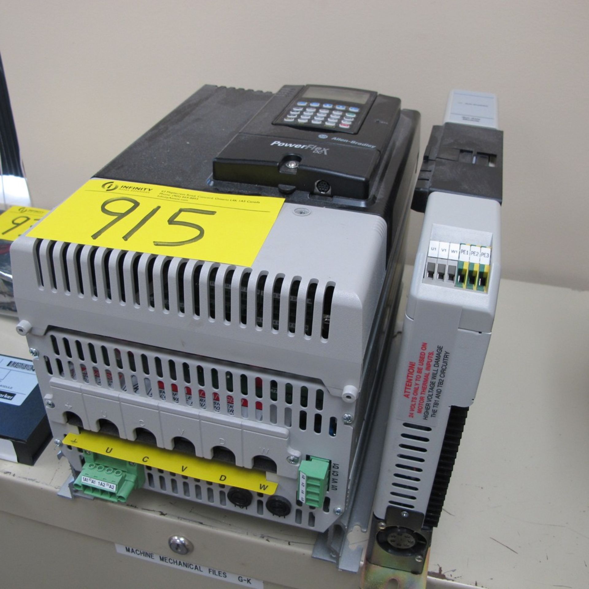 ALLEN BRADLEY 1394 AC SERVO CONTROLLER AXIS MODULE 3KW AND ALLEN BRADLEY 20P41AD4P1RA0NNN (2ND FLOOR