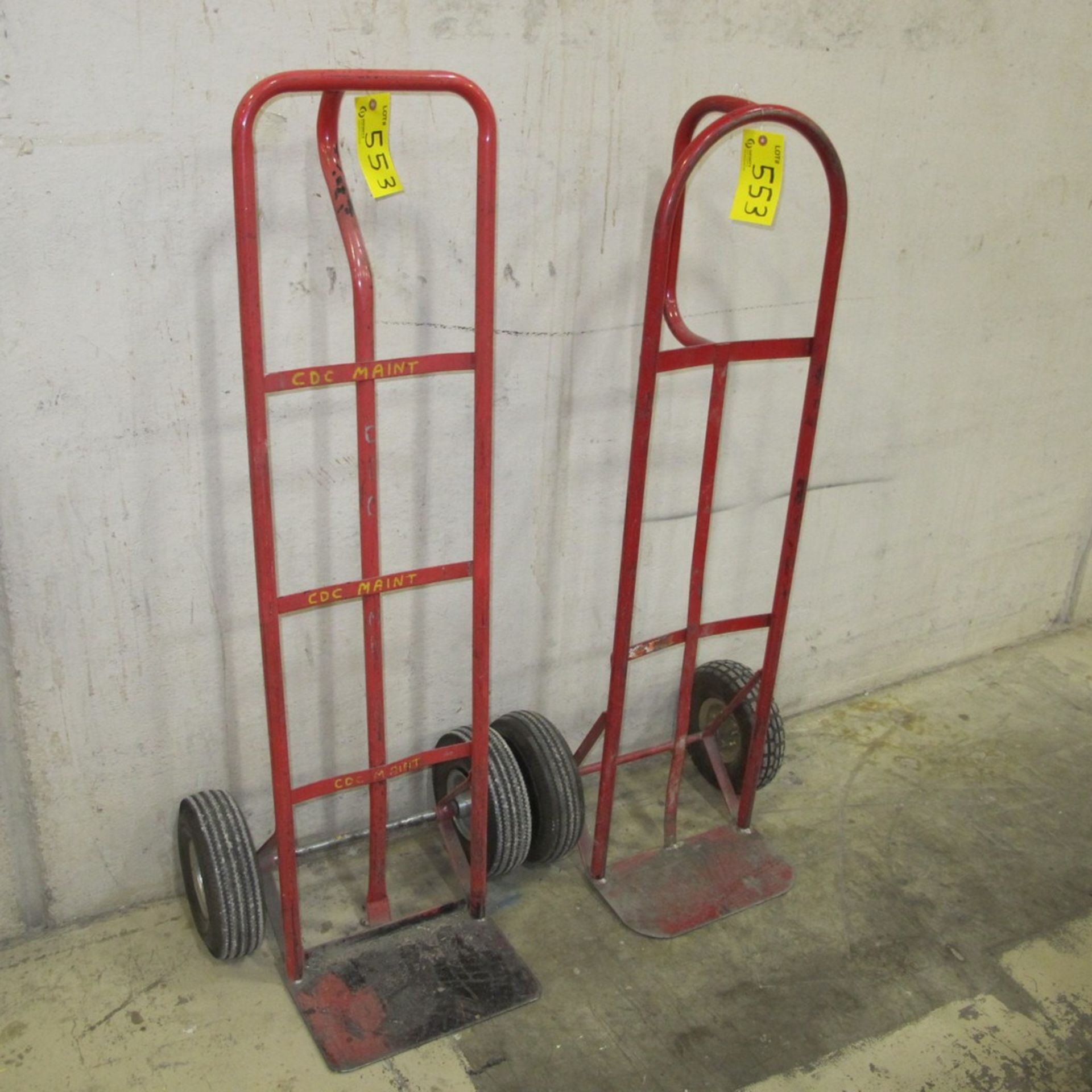 LOT OF (2) 2-WHEEL DOLLIES (NORTH PLANT, MACHINE SHOP ENTRANCE)