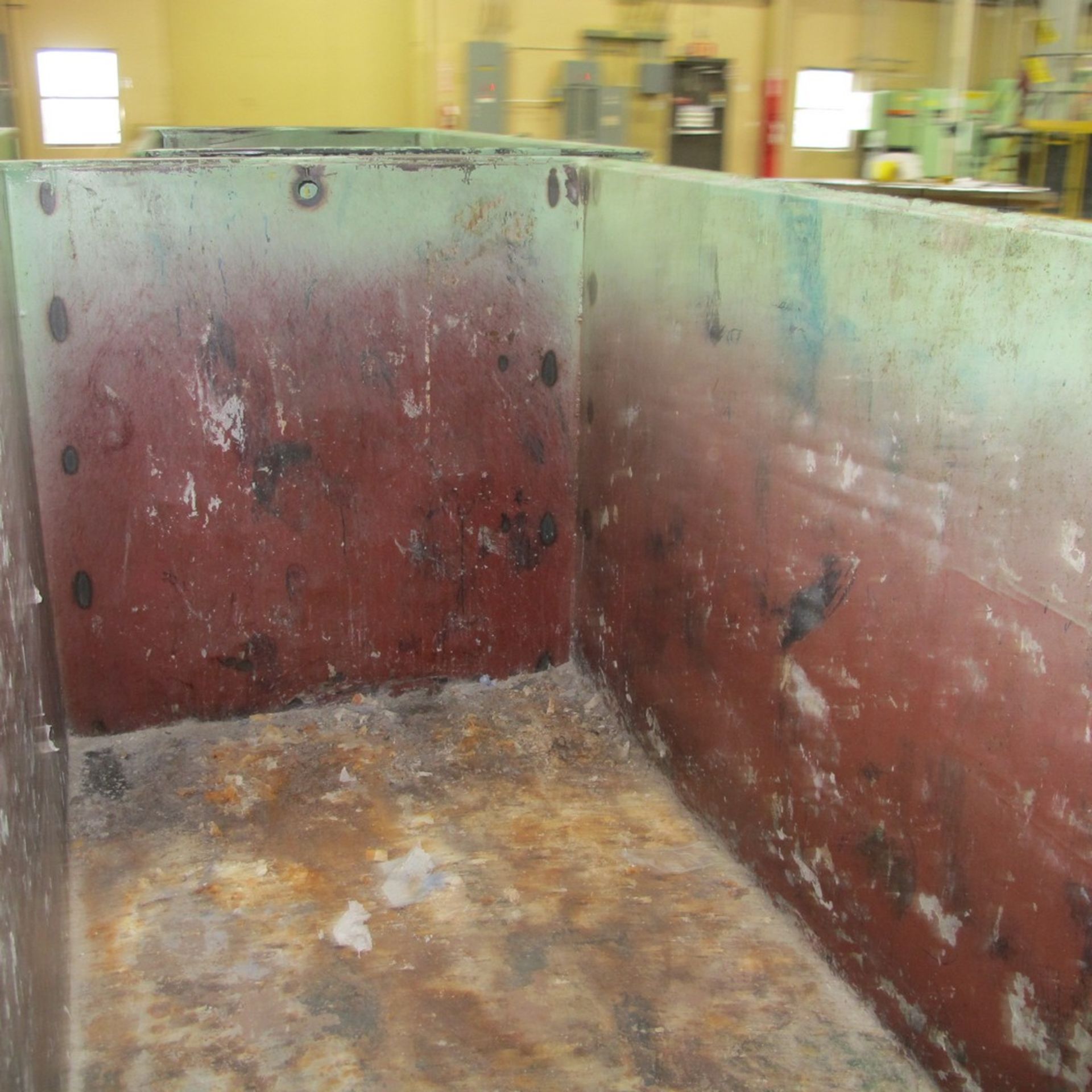 METAL TRANSFER BIN ON CASTERS, APPROX. 48"W X 92"L X 52"H (EAST NORTH PLANT) - Image 2 of 2