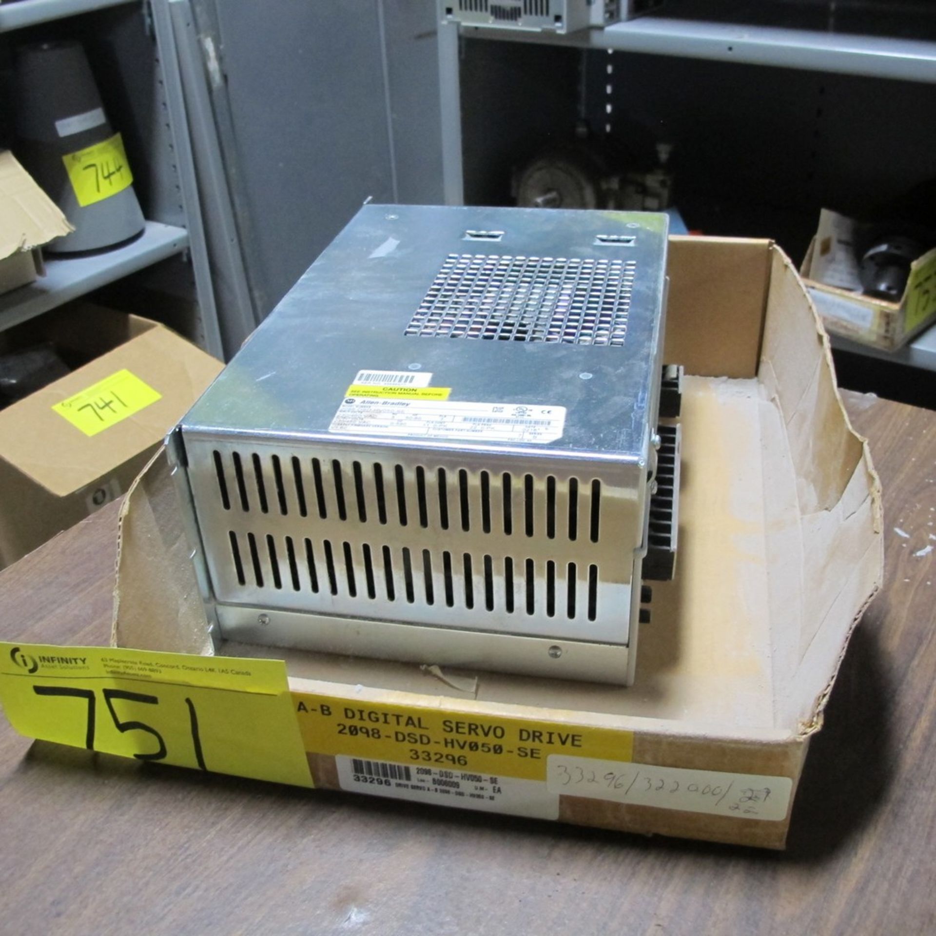 ALLEN BRADLEY DIGITAL SERVO DRIVE 2098-DSD-HVOSO-SE ($3,220 BOOK VALUE) (NORTH CENTER PLANT, UPPER