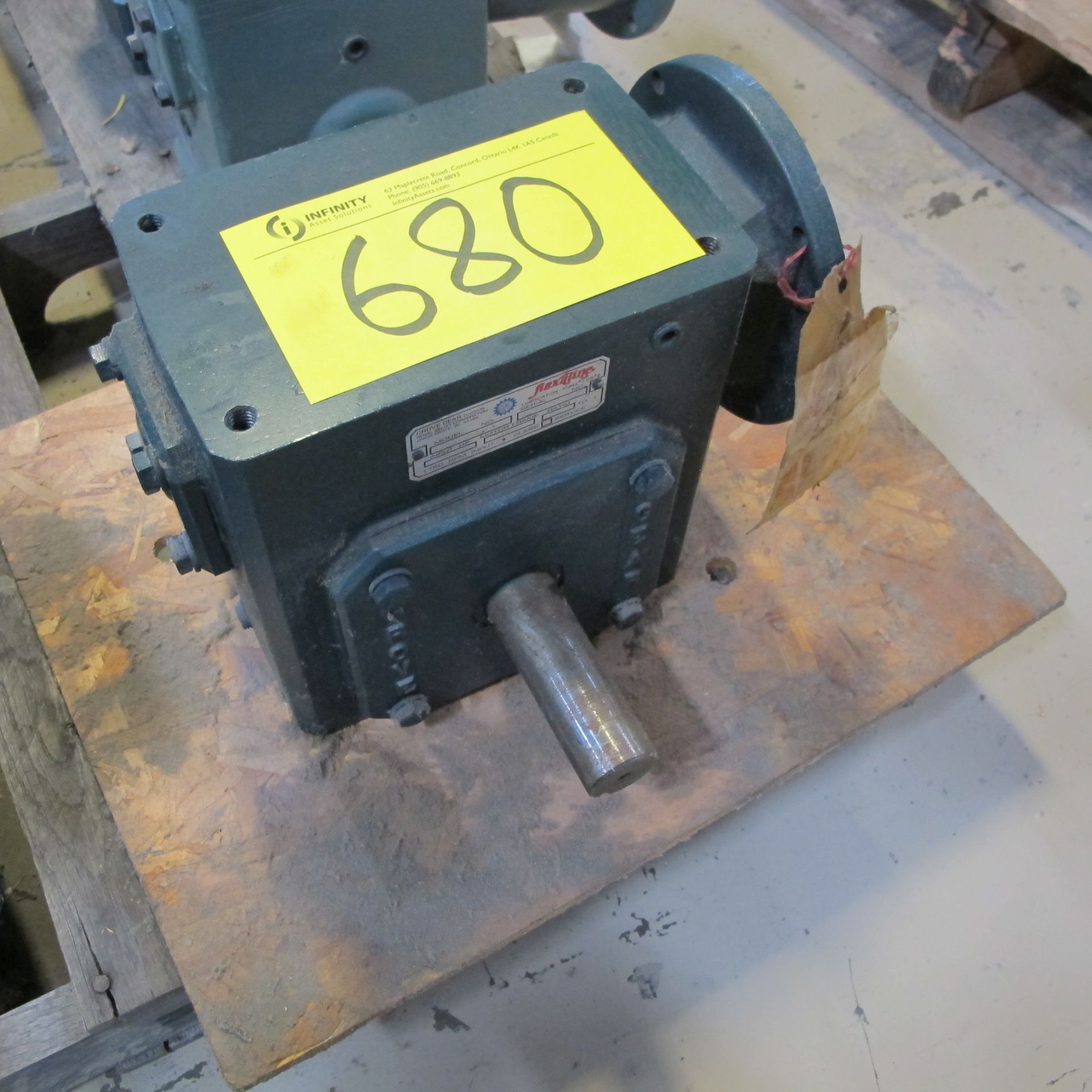 LOT OF (4) GEARBOXES IN ROW, GROVE HEAR BM011-2, RATIO 2:1, WEPCO 4ACLH, RATIO 40:1, (2) GROVE - Image 2 of 10