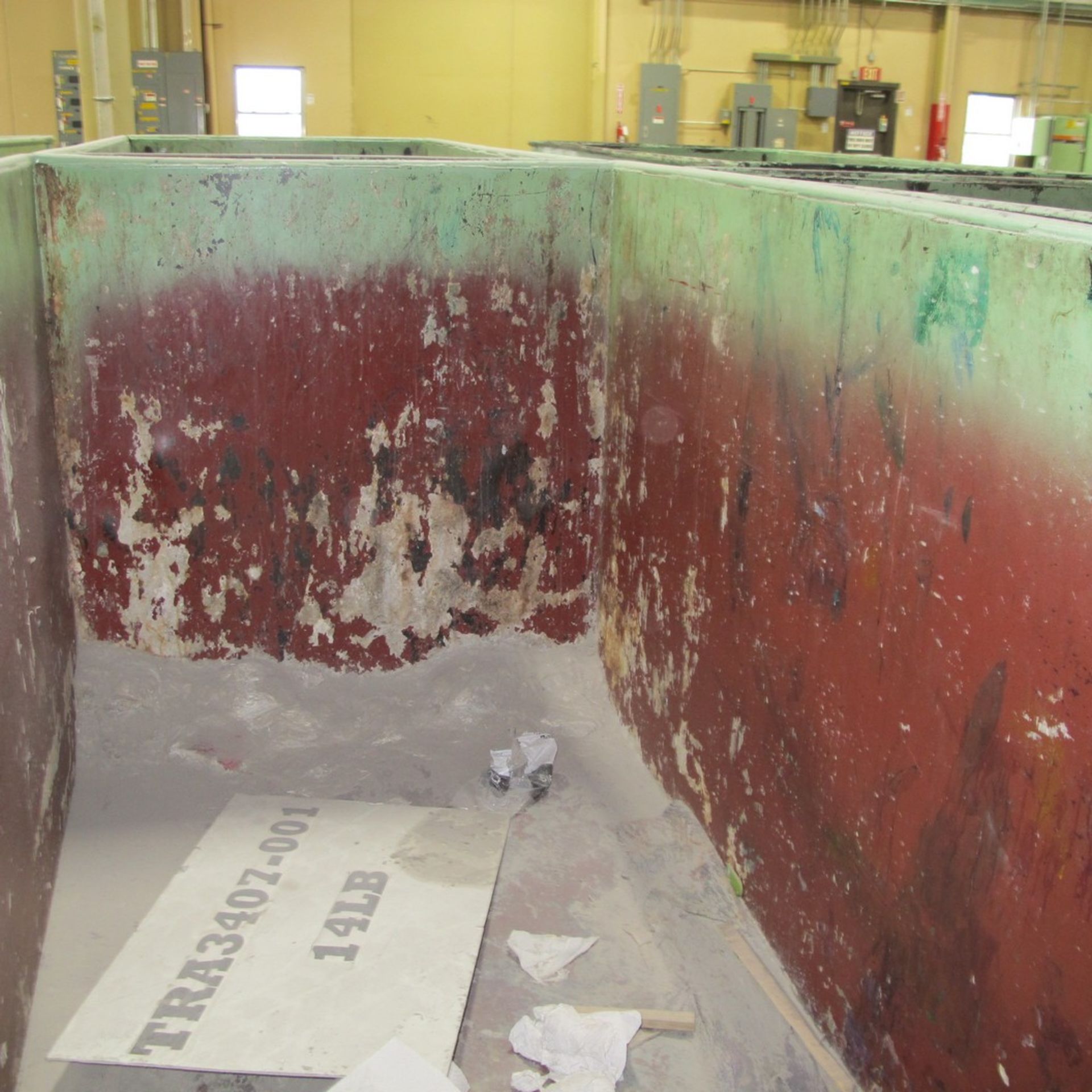 METAL TRANSFER BIN ON CASTERS, APPROX. 48"W X 92"L X 52"H (EAST NORTH PLANT) - Image 2 of 2
