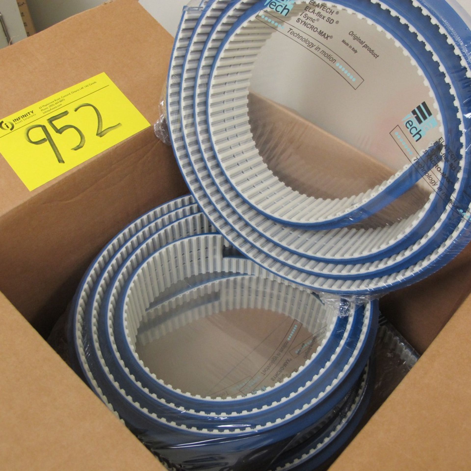 LOT OF (3) ECH BELTS (2ND FLOOR NORTH OFFICES)