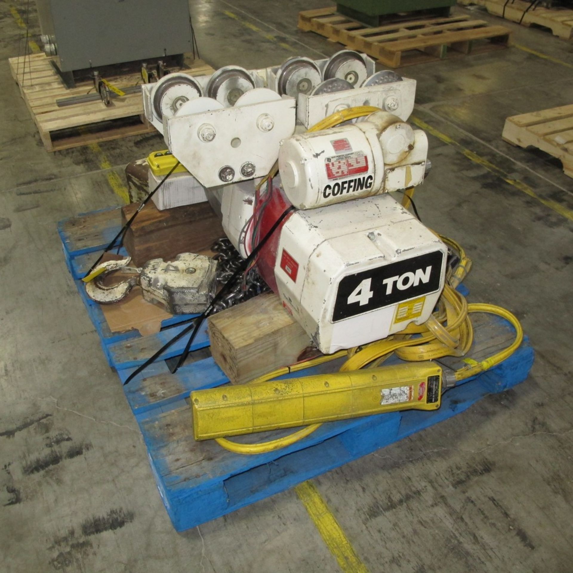 COFFING 4-TON CAP. CRANE/TROLLY W/ PENDANT CONTROL AND SPACE PENDANT CONTROLLER (WEST CENTER PLANT) - Image 2 of 2