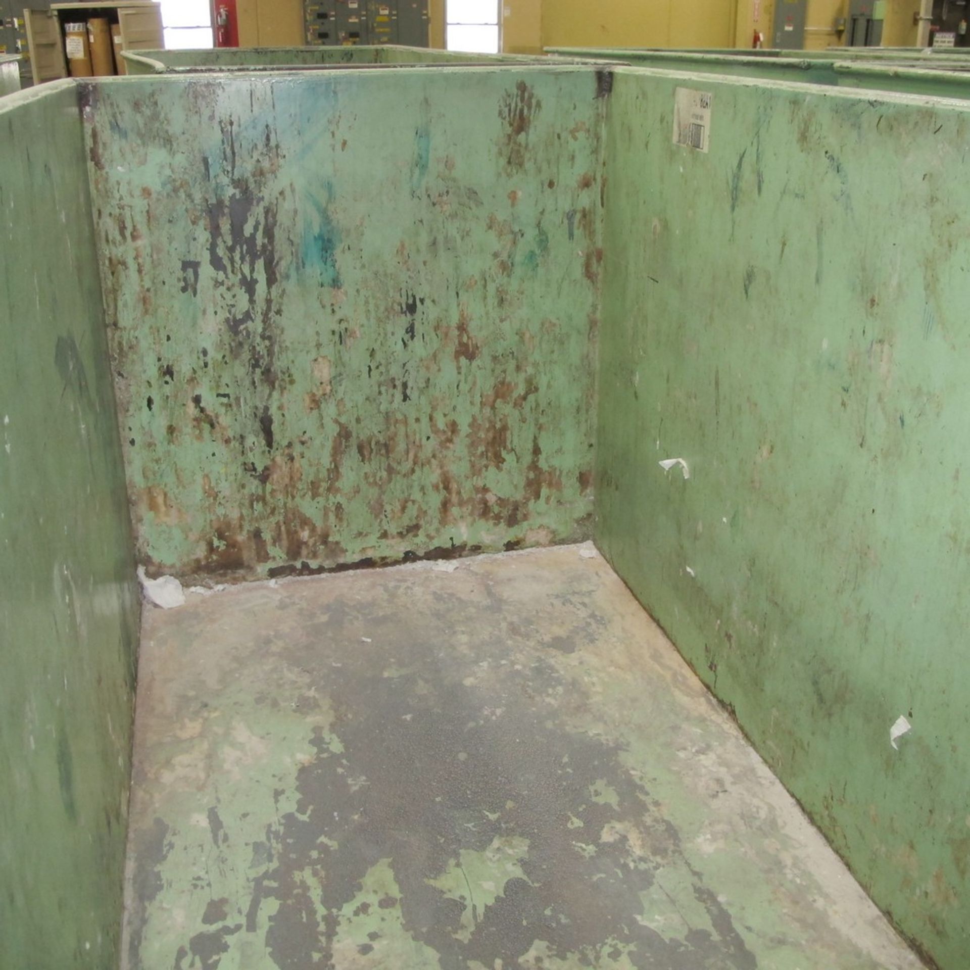 METAL TRANSFER BIN ON CASTERS, APPROX. 48"W X 92"L X 52"H (EAST NORTH PLANT) - Image 2 of 2