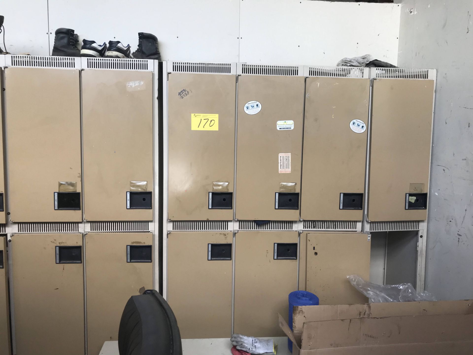 LOT (16) DOORS OF EMPLOYEE LOCKERS - Image 2 of 3