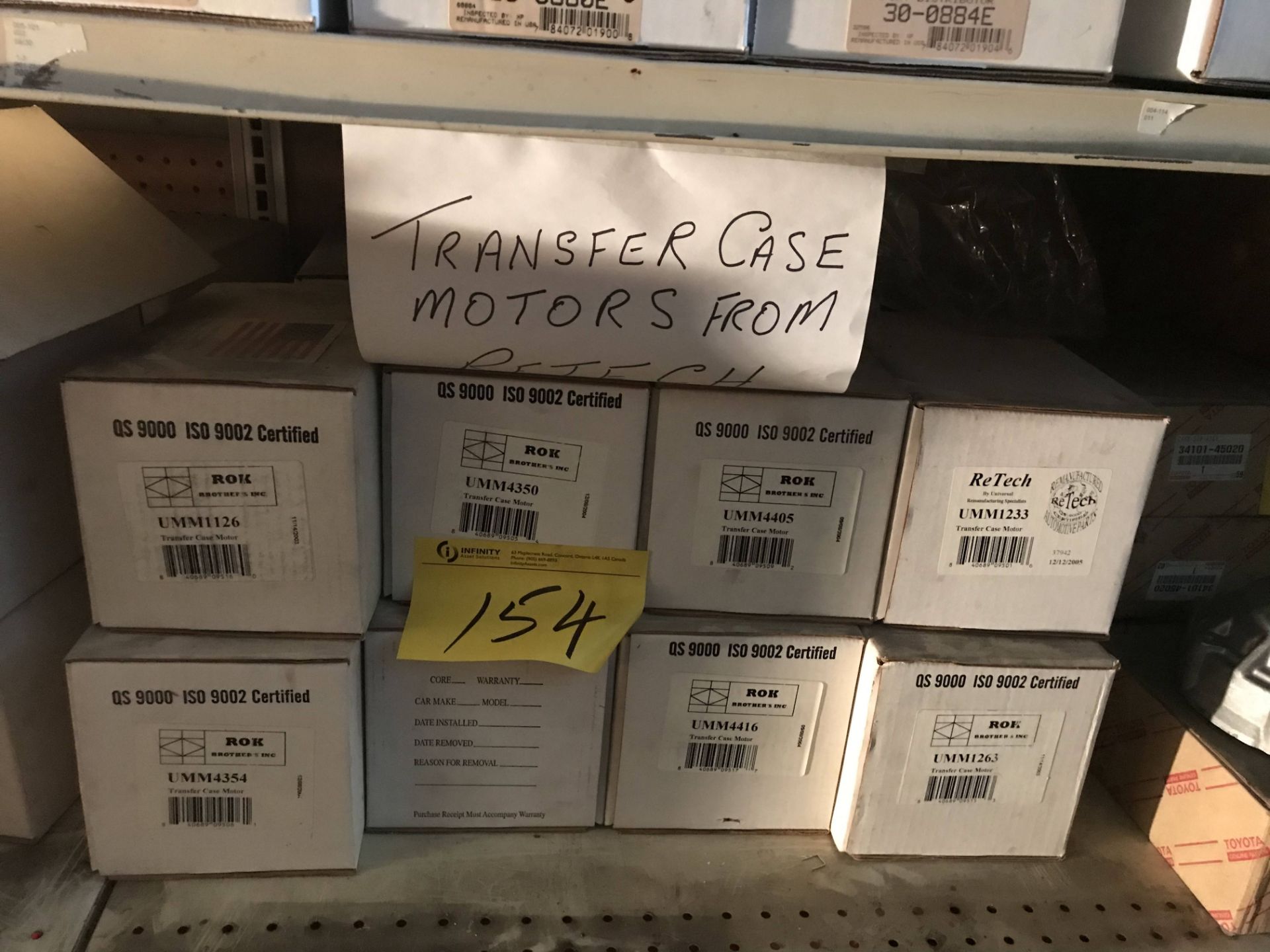 18PC TRANSFER CASE MOTOR (GM, FORD) (SUBJECT TO BULK BID LOT 110A) - Image 4 of 6