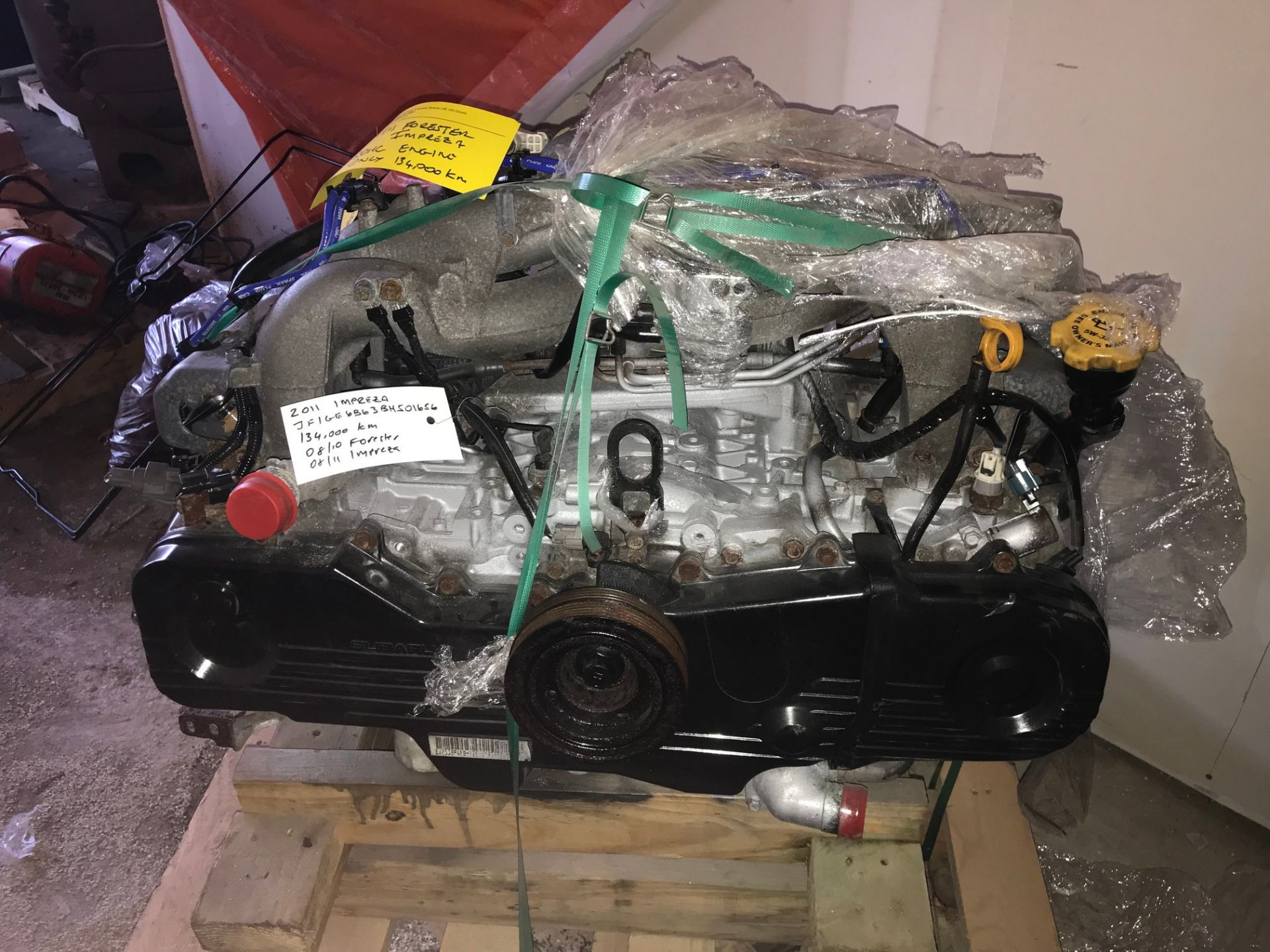 SUBARU IMPREZA OR FORESTER 2008-2011 ENGINE, APPROX. 134,000KMS (SUBJECT TO BULK BID LOT 110A) - Image 5 of 5