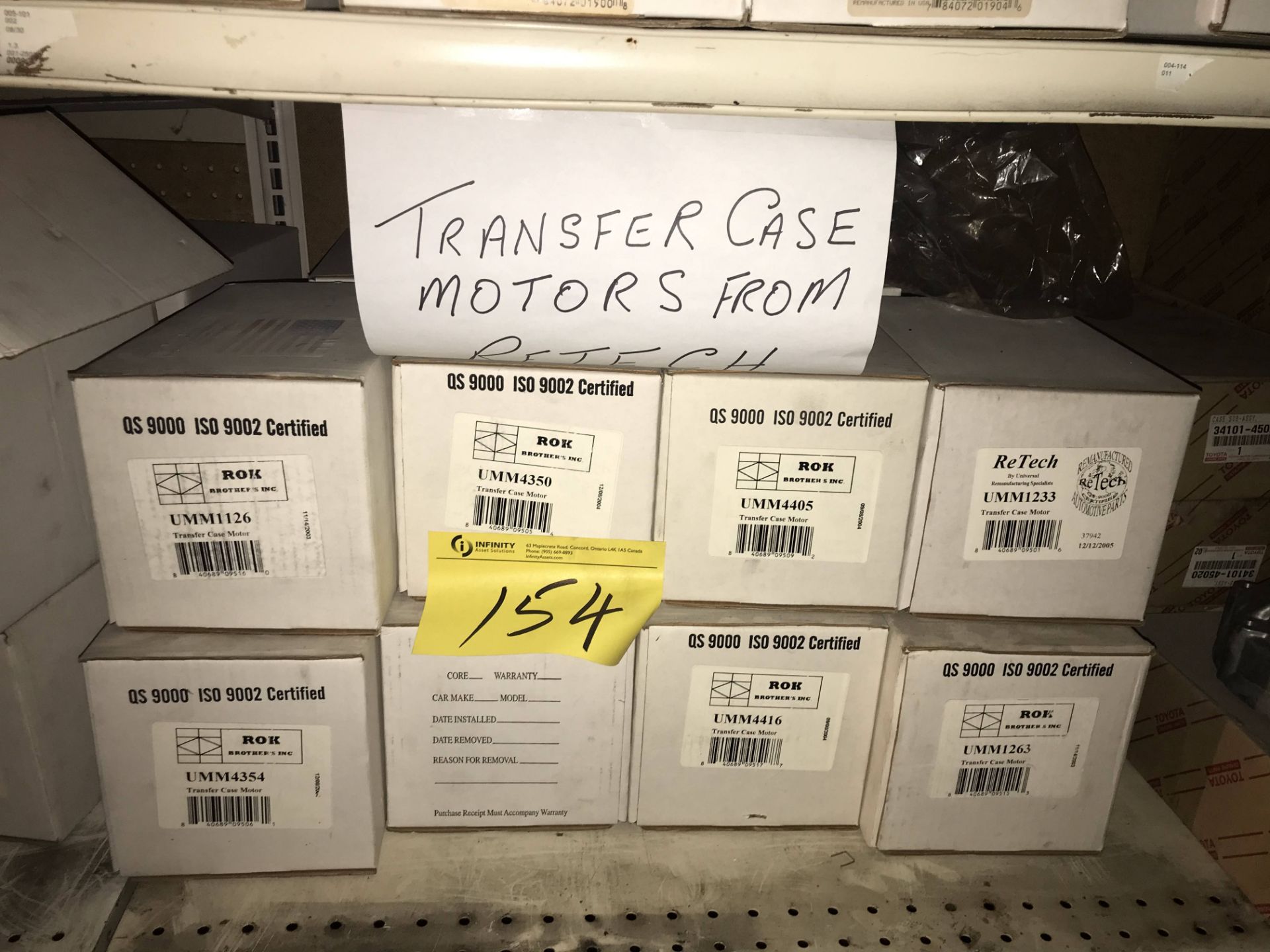 18PC TRANSFER CASE MOTOR (GM, FORD) (SUBJECT TO BULK BID LOT 110A) - Image 5 of 6