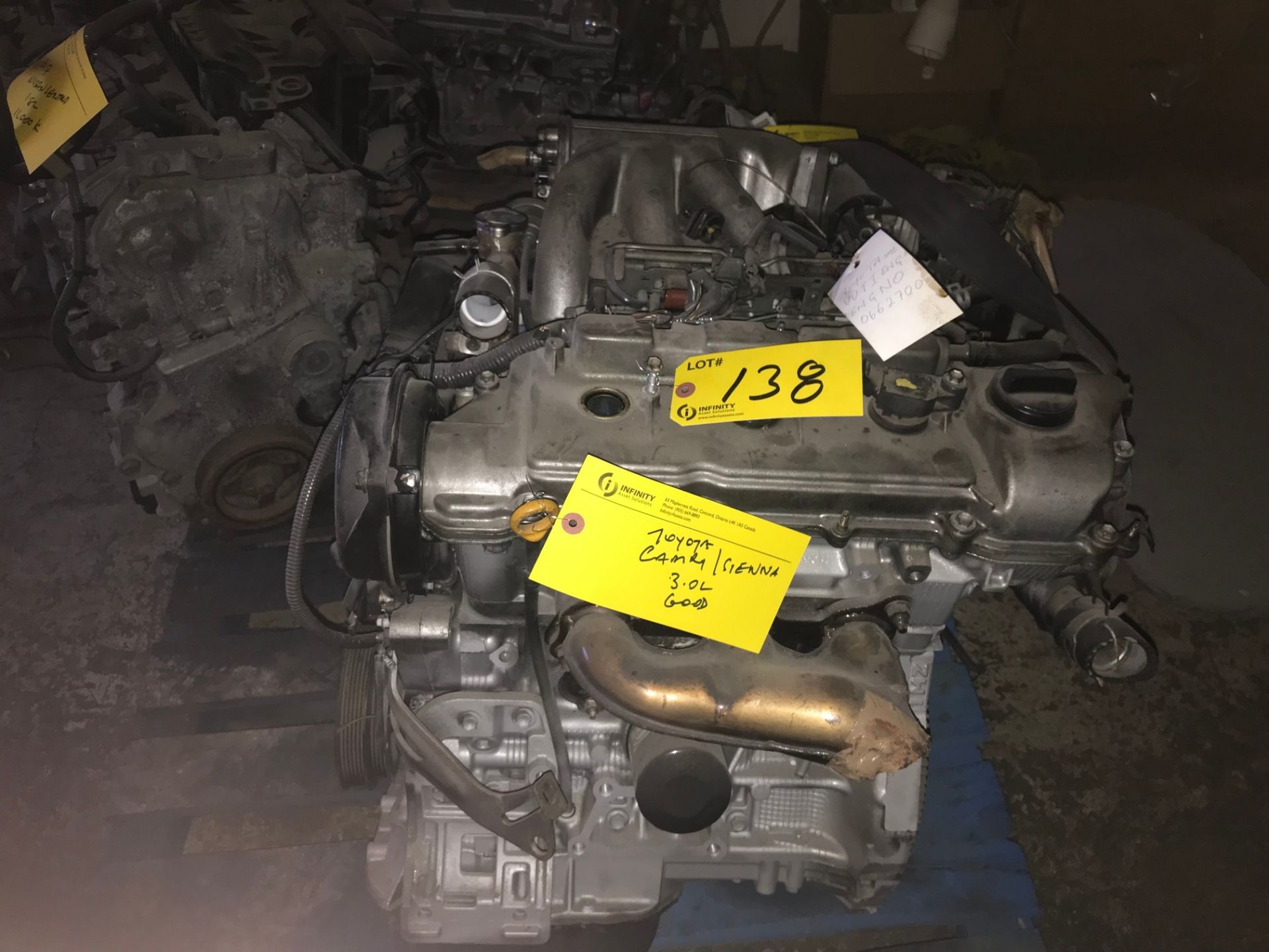 TOYOTA CAMRY / SIENNA 3.0L V6 ENGINE (SUBJECT TO BULK BID LOT 110A) - Image 3 of 4