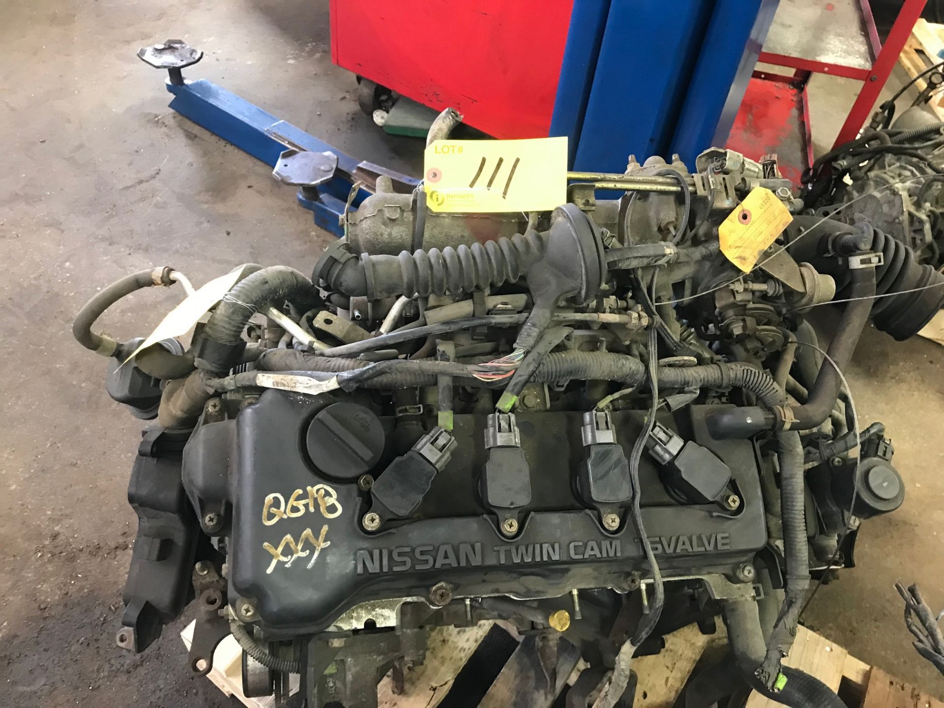 NISSAN SENTRA 01-03 ENGINE W/ MANUAL TRANSMISSION (SUBJECT TO BULK BID LOT 110A)