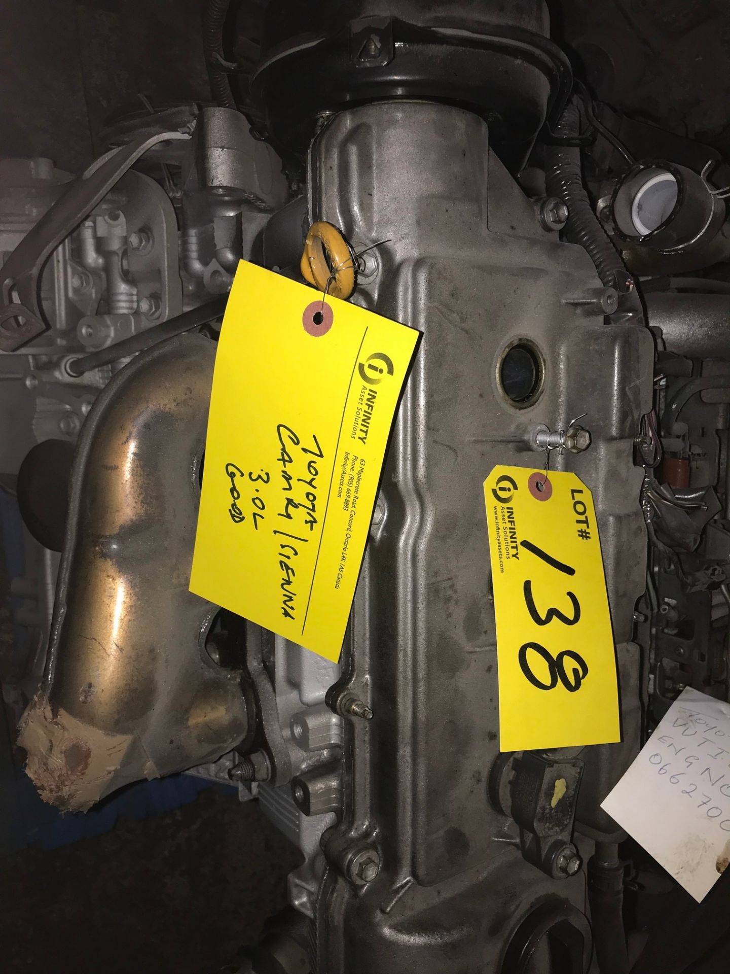 TOYOTA CAMRY / SIENNA 3.0L V6 ENGINE (SUBJECT TO BULK BID LOT 110A)