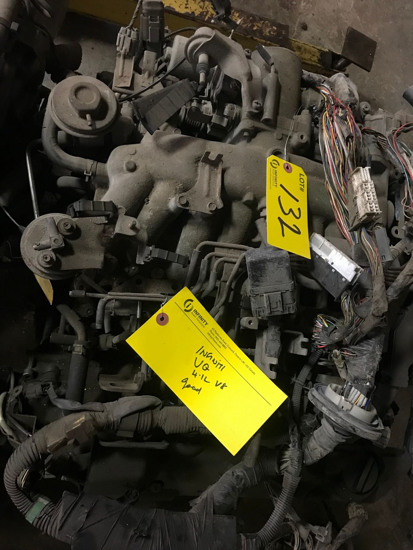 INFINITI VQ 4.1L V8 ENGINE (SUBJECT TO BULK BID LOT 110A)