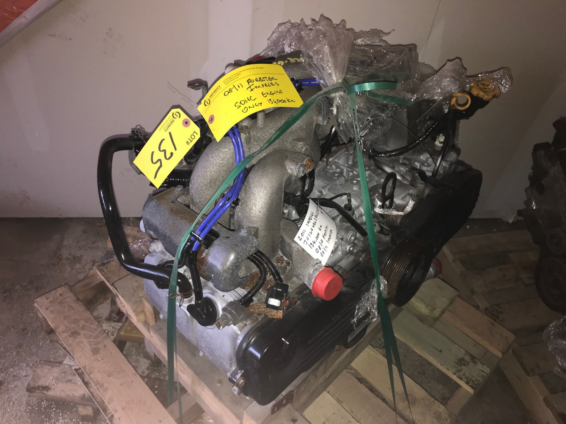 SUBARU IMPREZA OR FORESTER 2008-2011 ENGINE, APPROX. 134,000KMS (SUBJECT TO BULK BID LOT 110A) - Image 4 of 5