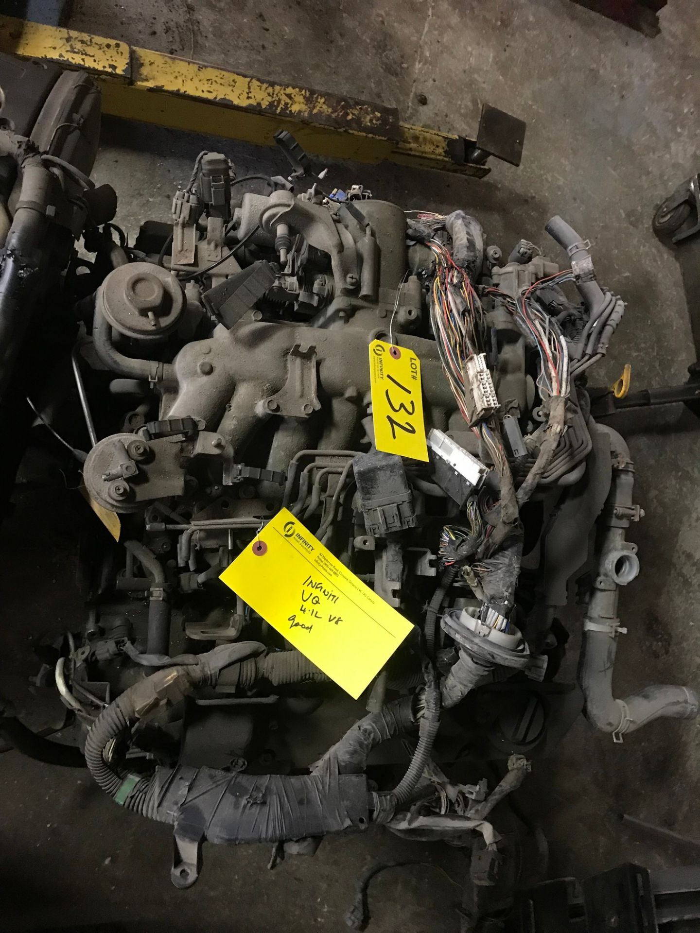 INFINITI VQ 4.1L V8 ENGINE (SUBJECT TO BULK BID LOT 110A) - Image 3 of 4