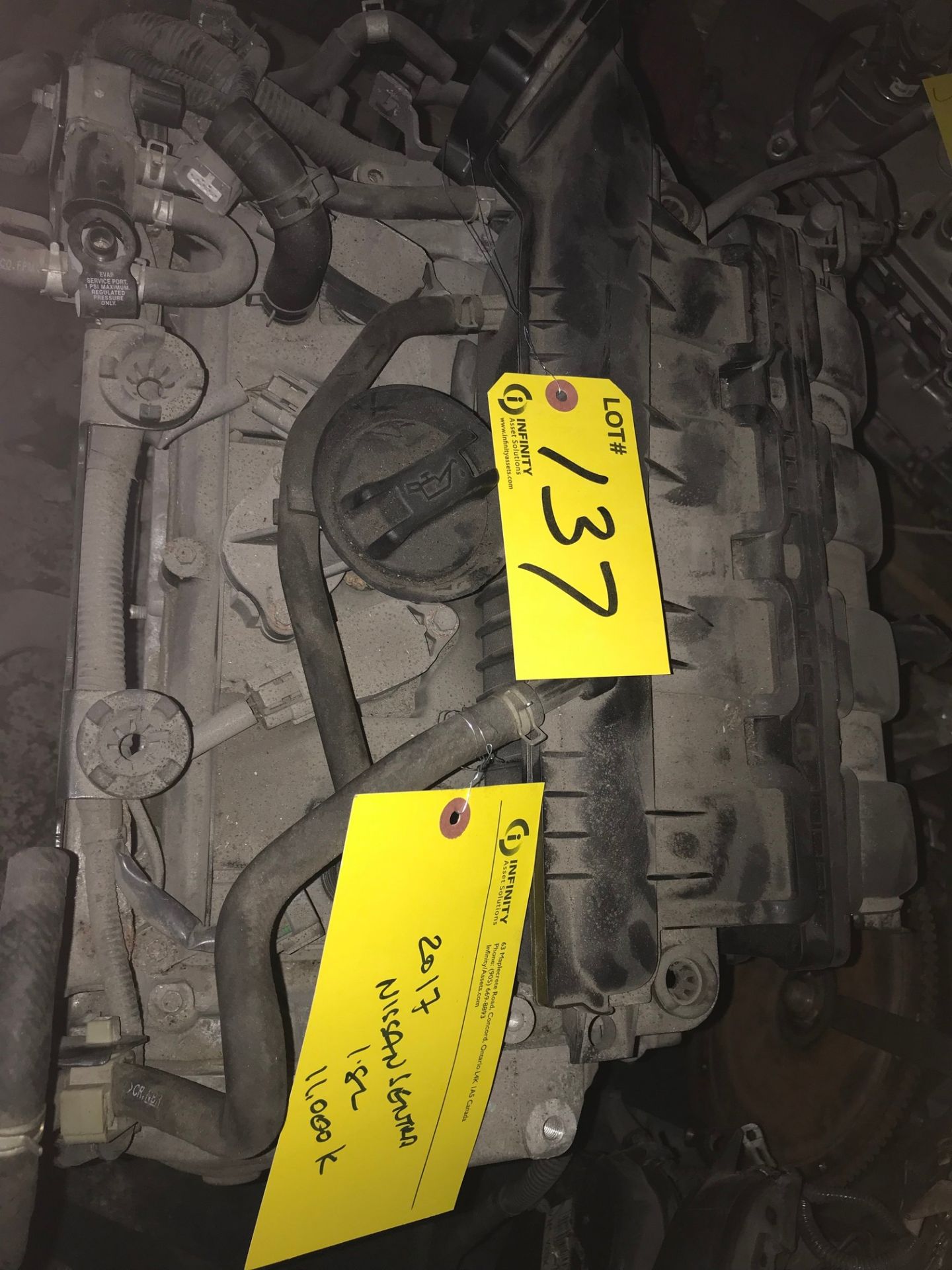 NISSAN SENTRA 1.8L 2012 ENGINE (SUBJECT TO BULK BID LOT 110A)