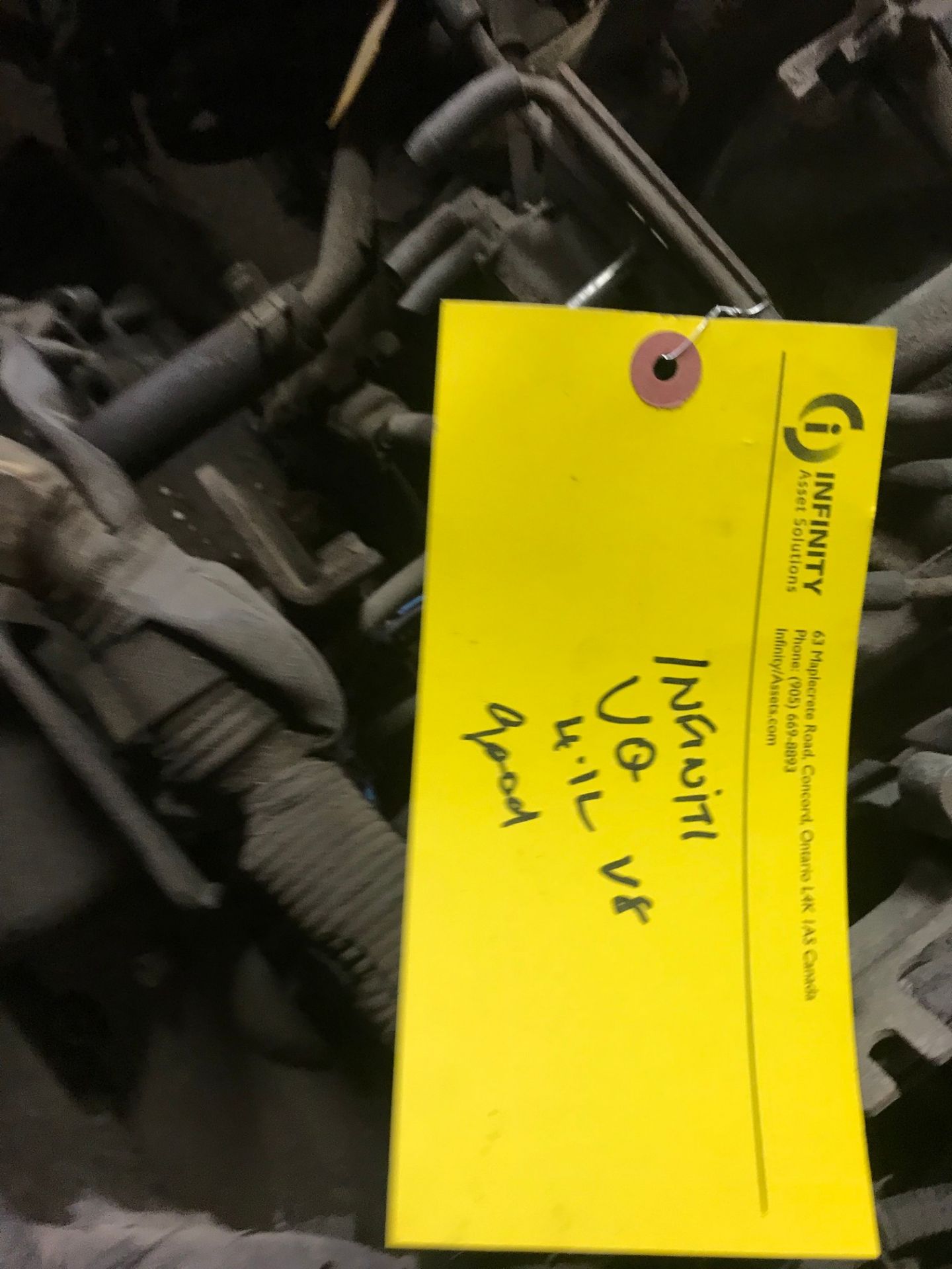 INFINITI VQ 4.1L V8 ENGINE (SUBJECT TO BULK BID LOT 110A) - Image 2 of 4