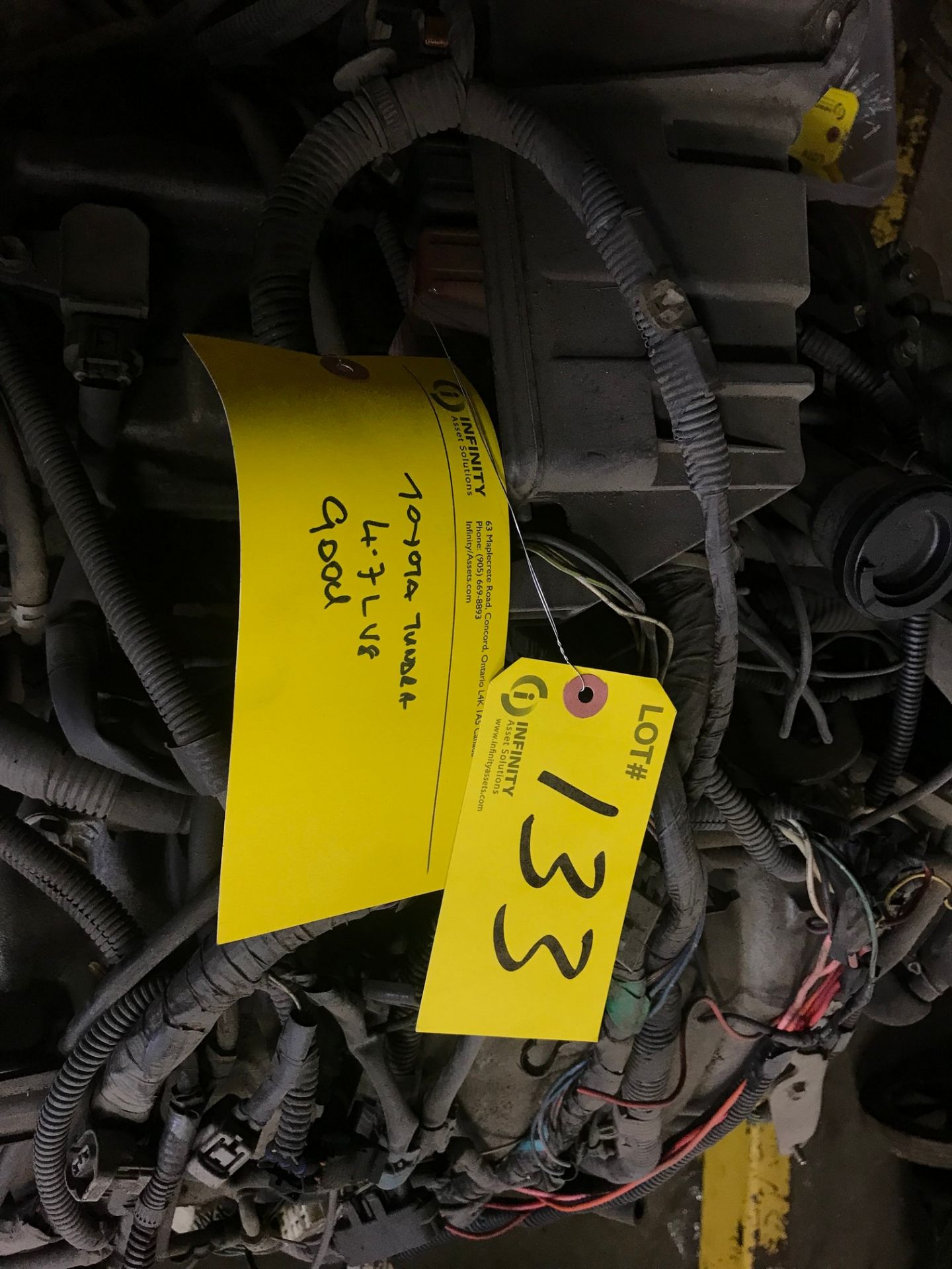 TOYOTA TUNDRA 4.7L V8 ENGINE (SUBJECT TO BULK BID LOT 110A)