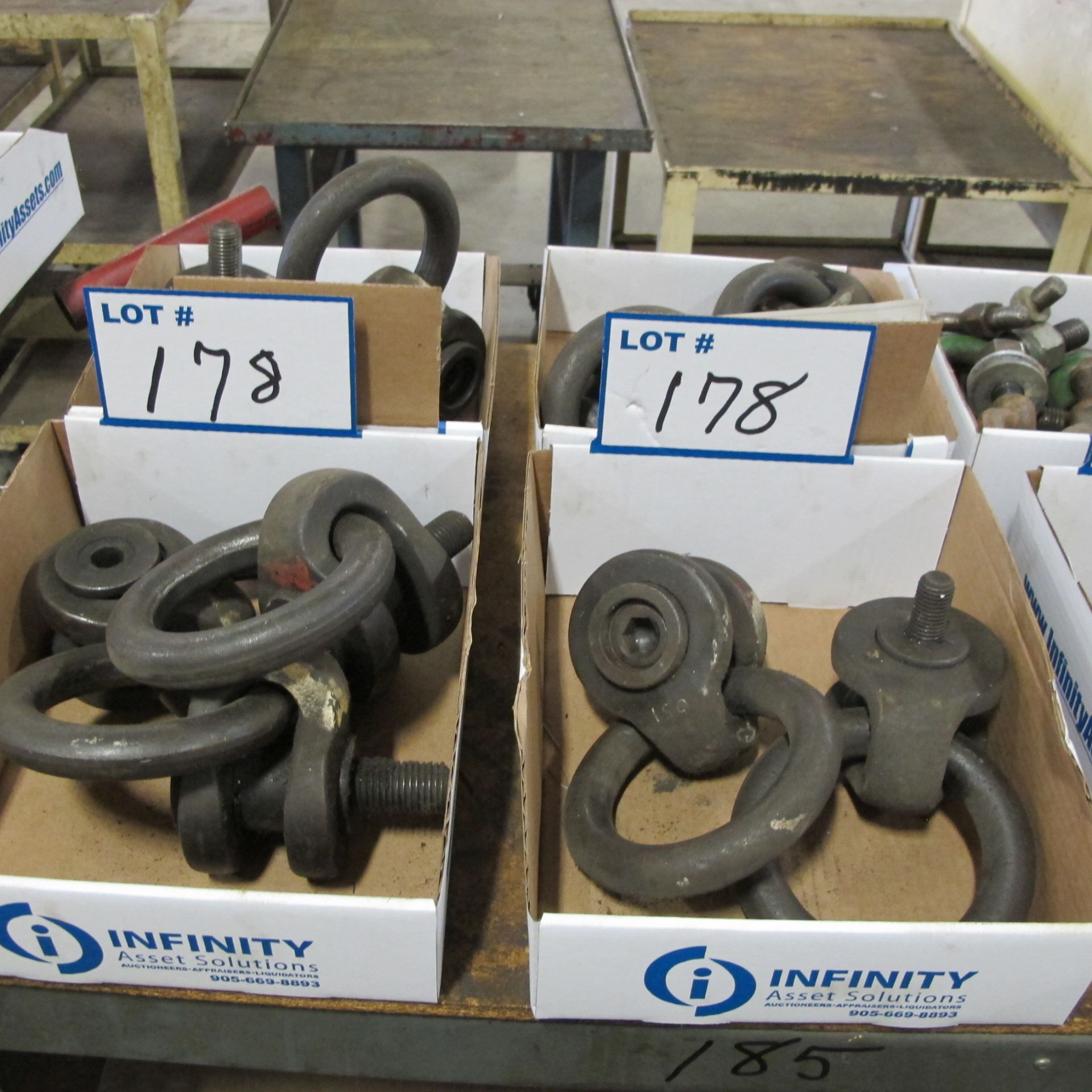 LOT OF (4) BOXES ASST. ROUND SHACKLES - Image 2 of 2