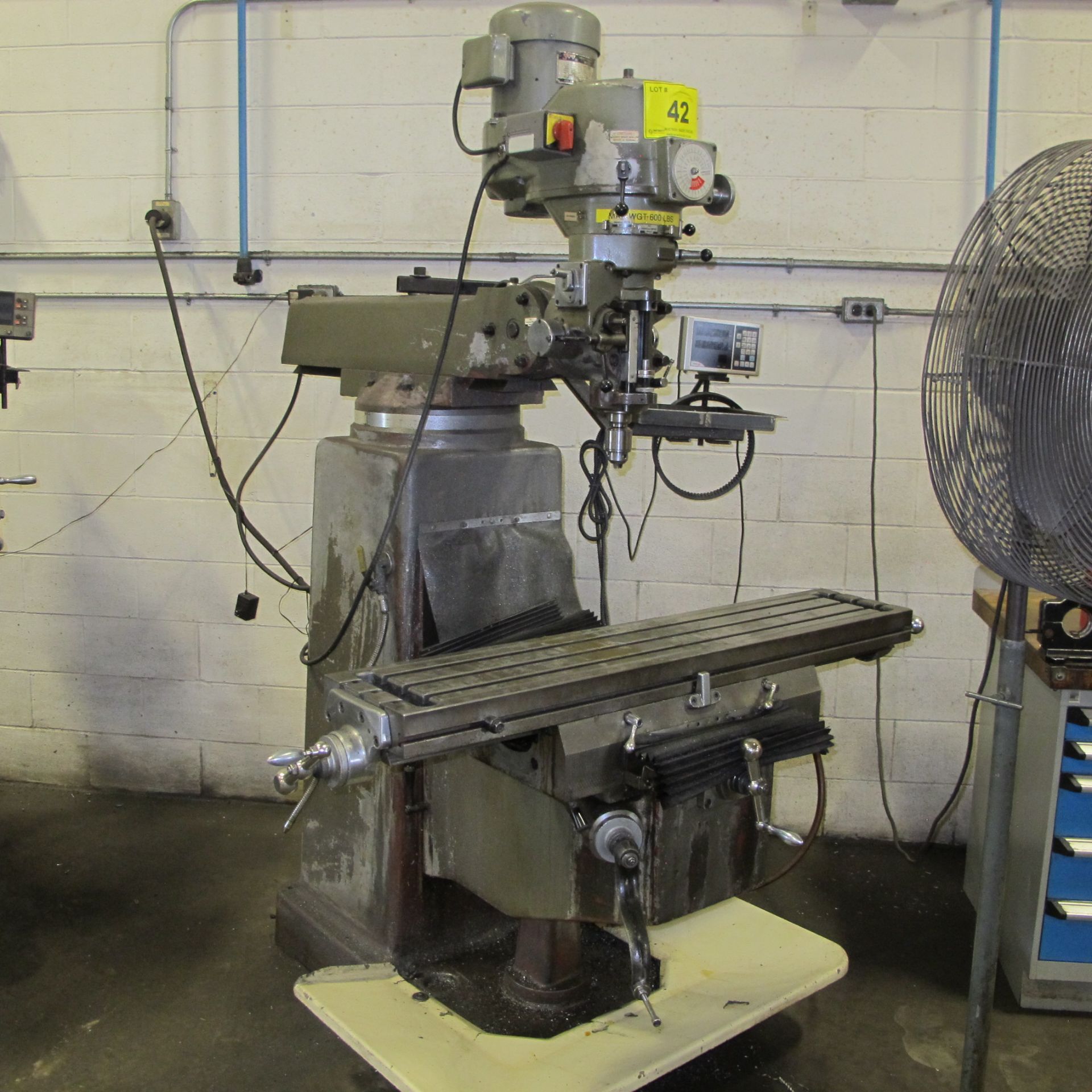 FIRST LC-185VS VERTICAL MILLING MACHINE, 3HP, 10" X 50" TABLE, FAGOR 2-AXIS DRO