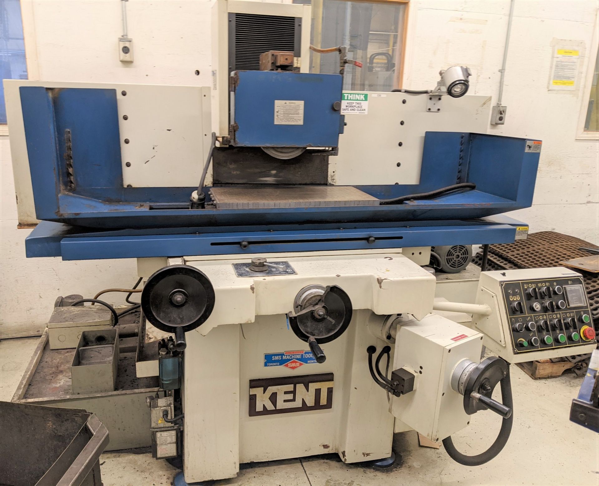 KENT KGS-83AHD AUTOMATIC HYDRAULIC SURFACE GRINDER, 12” X 24” MAGNETIC SURFACE PLATE, DRESSER, S/N