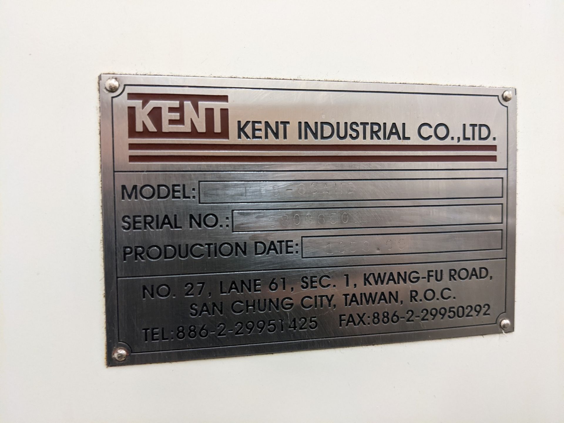 KENT KGS-83AHD AUTOMATIC HYDRAULIC SURFACE GRINDER, 12” X 24” MAGNETIC SURFACE PLATE, DRESSER, S/N - Image 6 of 6