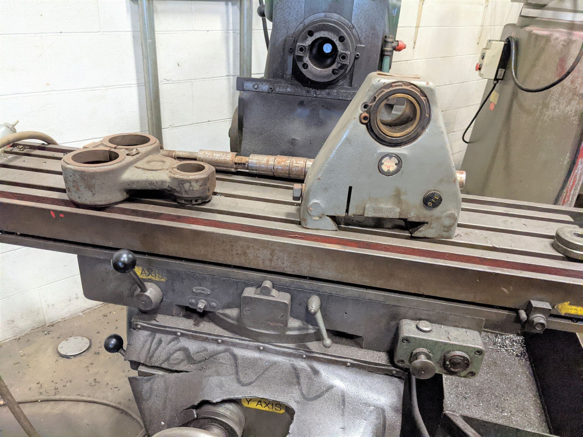 SAJO UF-54DM UNIVERSAL MILLING MACHINE, 11” X 52” TABLE, 50 TAPER, S/N 681444 W/ ARBOR SUPPORTS - Image 3 of 6