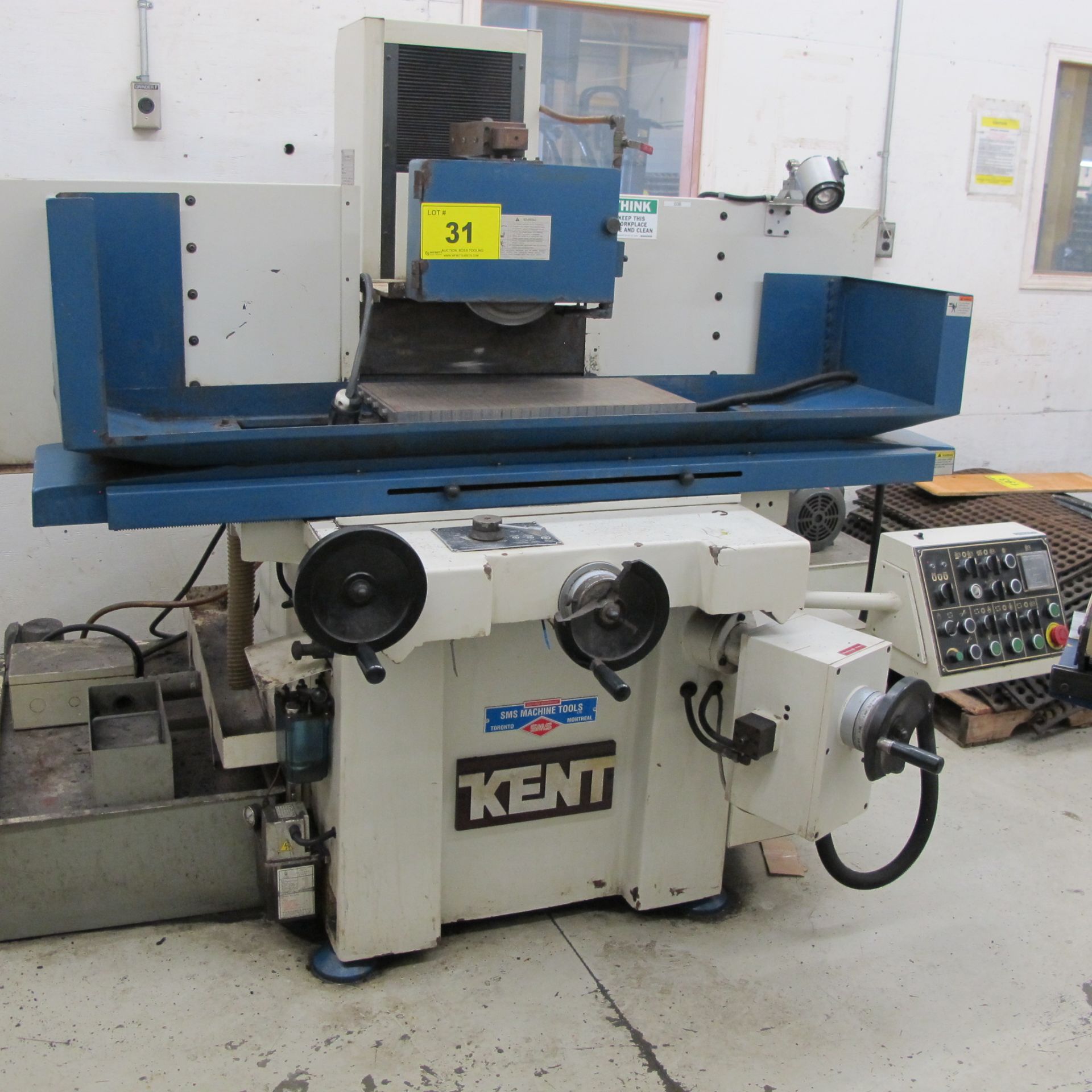 KENT KGS-83AHD AUTOMATIC HYDRAULIC SURFACE GRINDER, 12” X 24” MAGNETIC SURFACE PLATE, DRESSER, S/N - Image 2 of 6