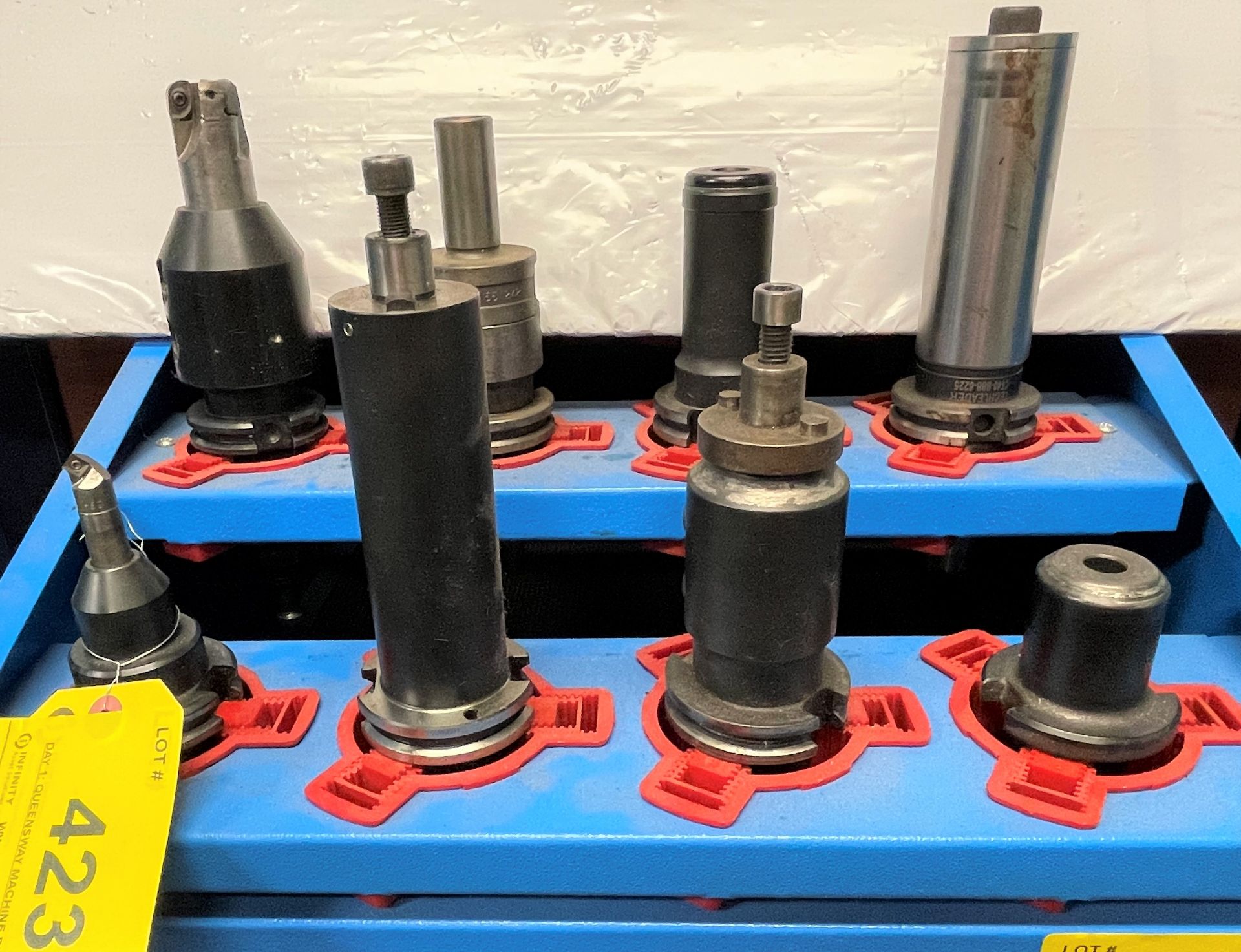 CAT 40 TOOL HOLDERS W/ ATTACHMENTS