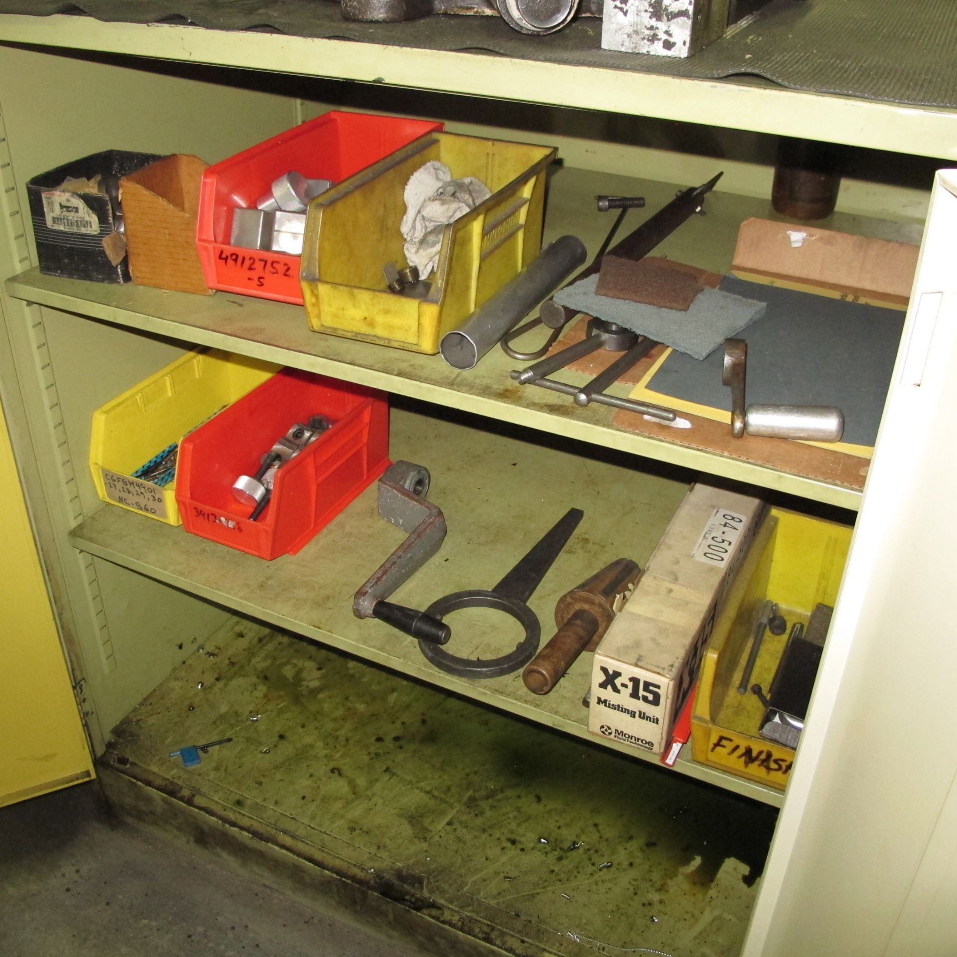 LOT OF (5) CABINETS W/LATHE TOOLING/FIXTURES - Image 9 of 11