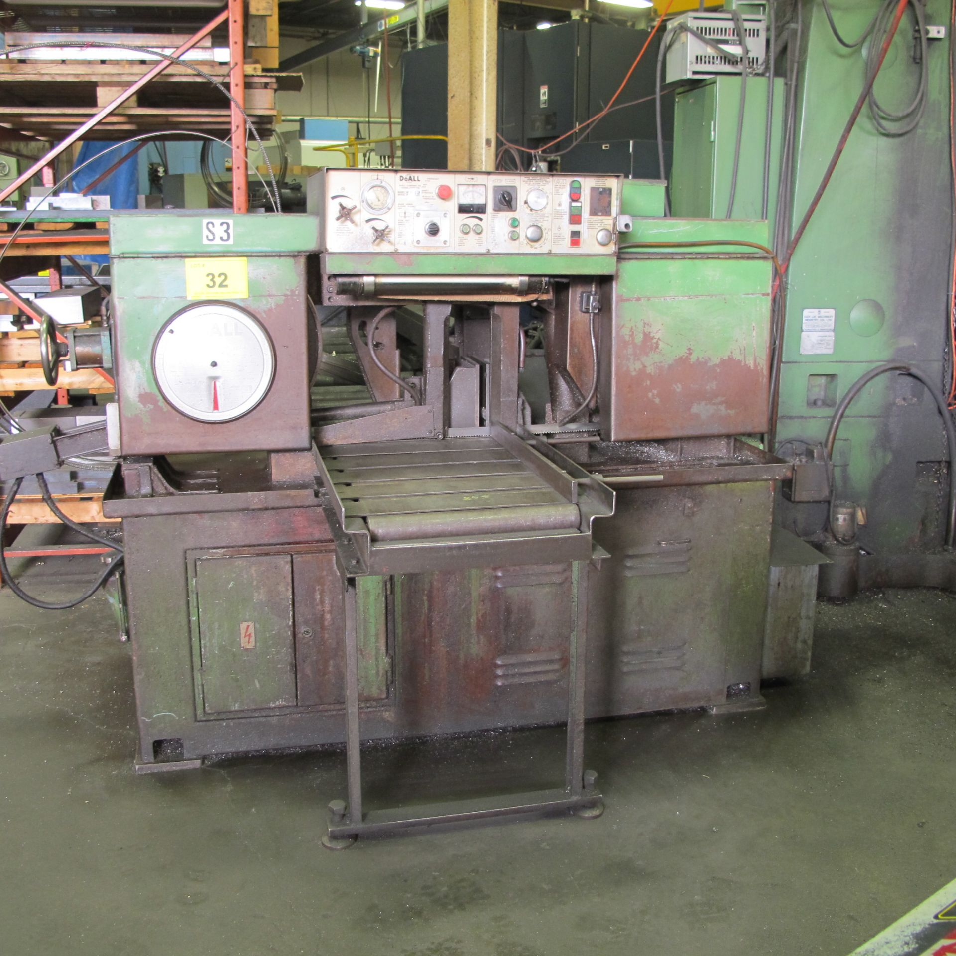 DOALL MODEL HC35-A HORIZONTAL BANDSAW, S/N VS570166 (RIGGING FEE $300) - Image 6 of 10