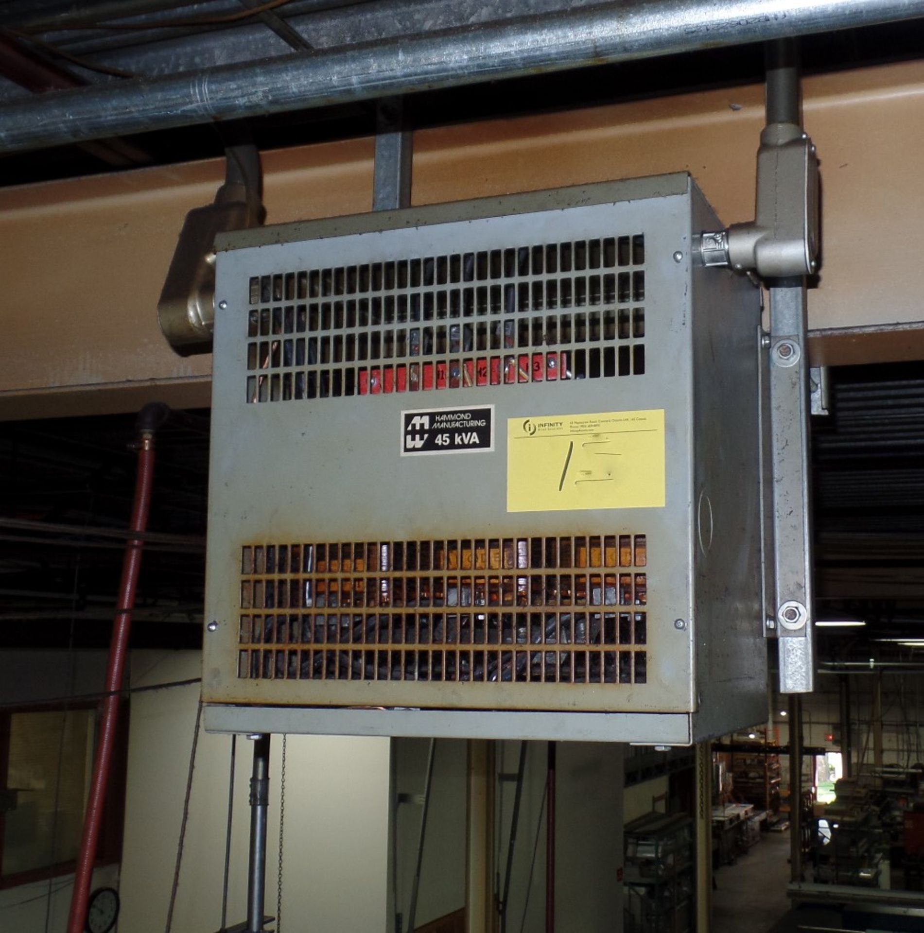 HAMMOND 45KVA TRANSFORMER (RE: LOT 194) - Image 2 of 2