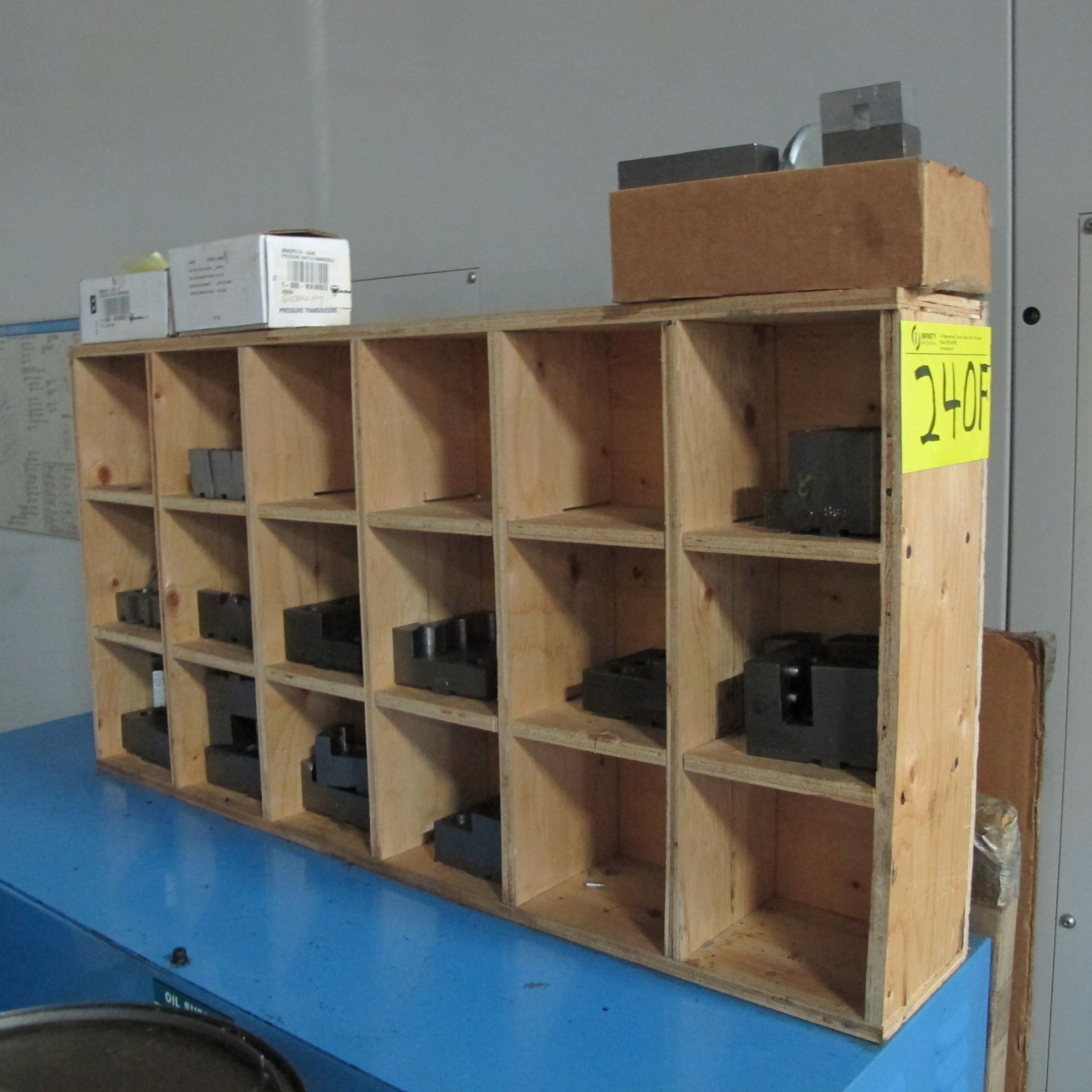 7-LEVEL CABINET W/ ASST. SETUP FIXTURES, BLOCKS, PLATES, PIGEON HOLE CABINET W/ SETUP BLOCKS - Image 5 of 5