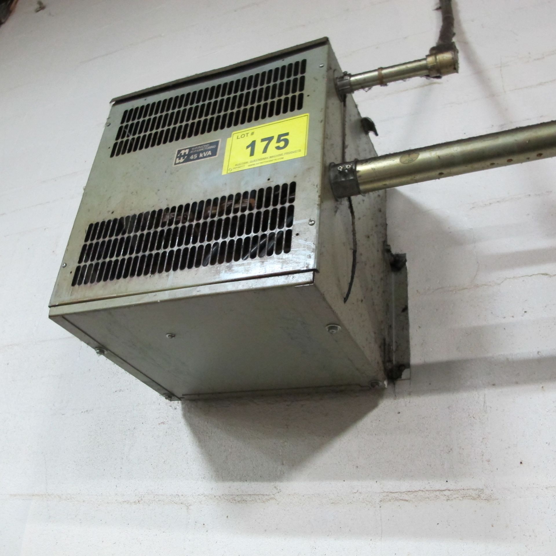 HAMMOND 45KVA TRANSFORMER, 600 PRIMARY, 208Y/120 SECONDARY (RE: LOT 174)