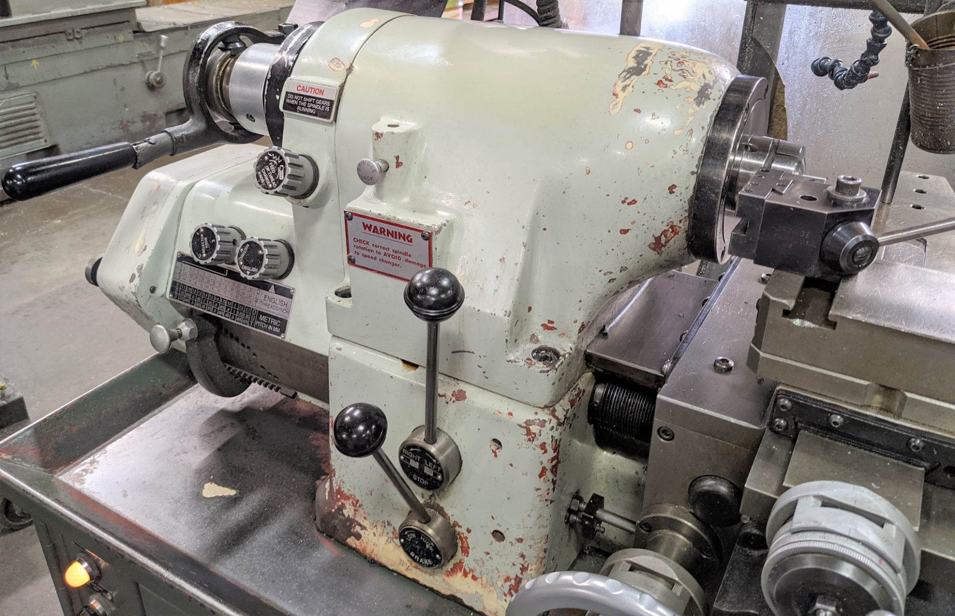 CYCLEMATIC MODEL CLT-618EM TOOL ROOM LATHE, ANILAM WIZARD 450L DRO, 11” SWING, 9" MAX CUT DIA., 18" - Image 7 of 16